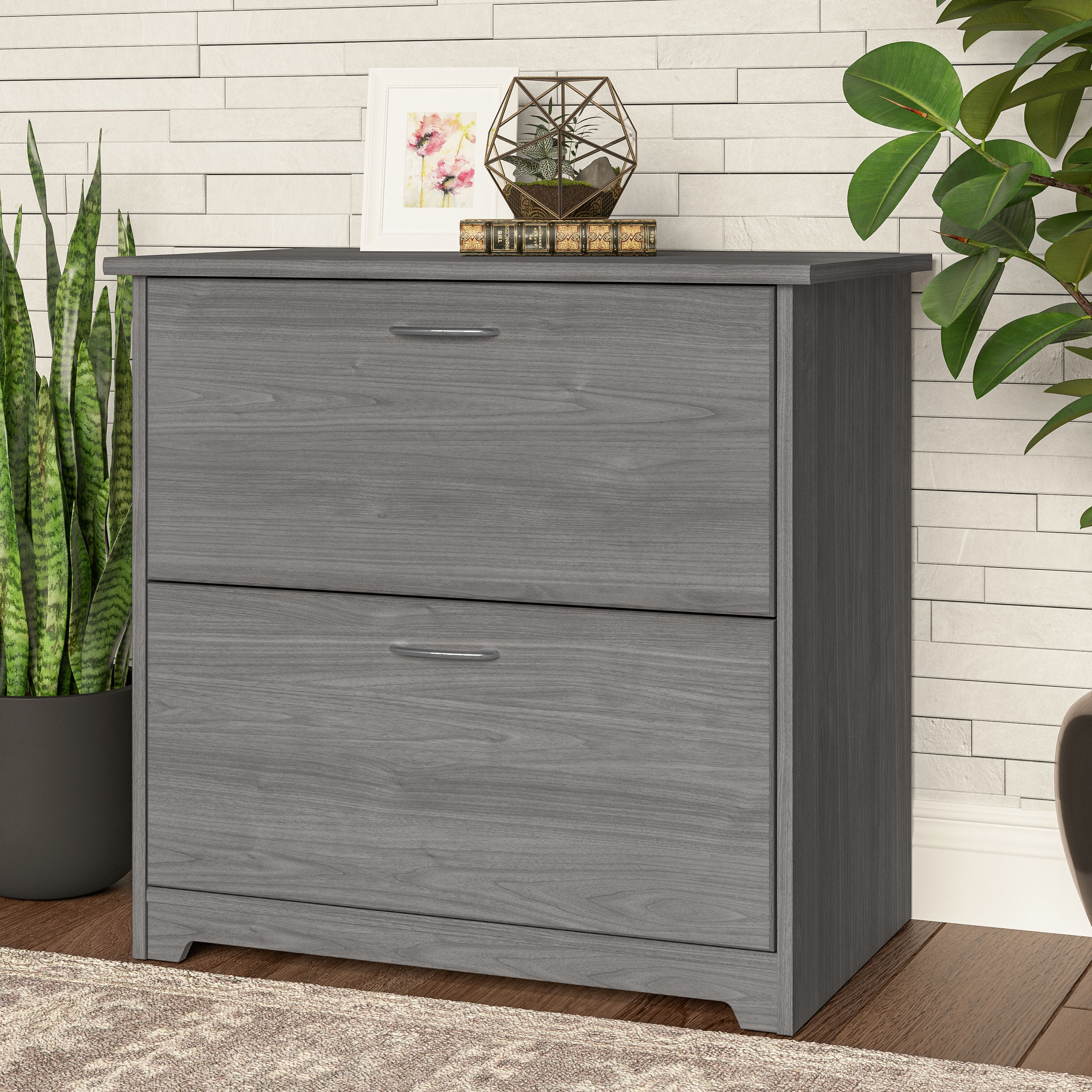 Shop Bush Furniture Cabot 2 Drawer Lateral File Cabinet 01 WC31380 #color_modern gray