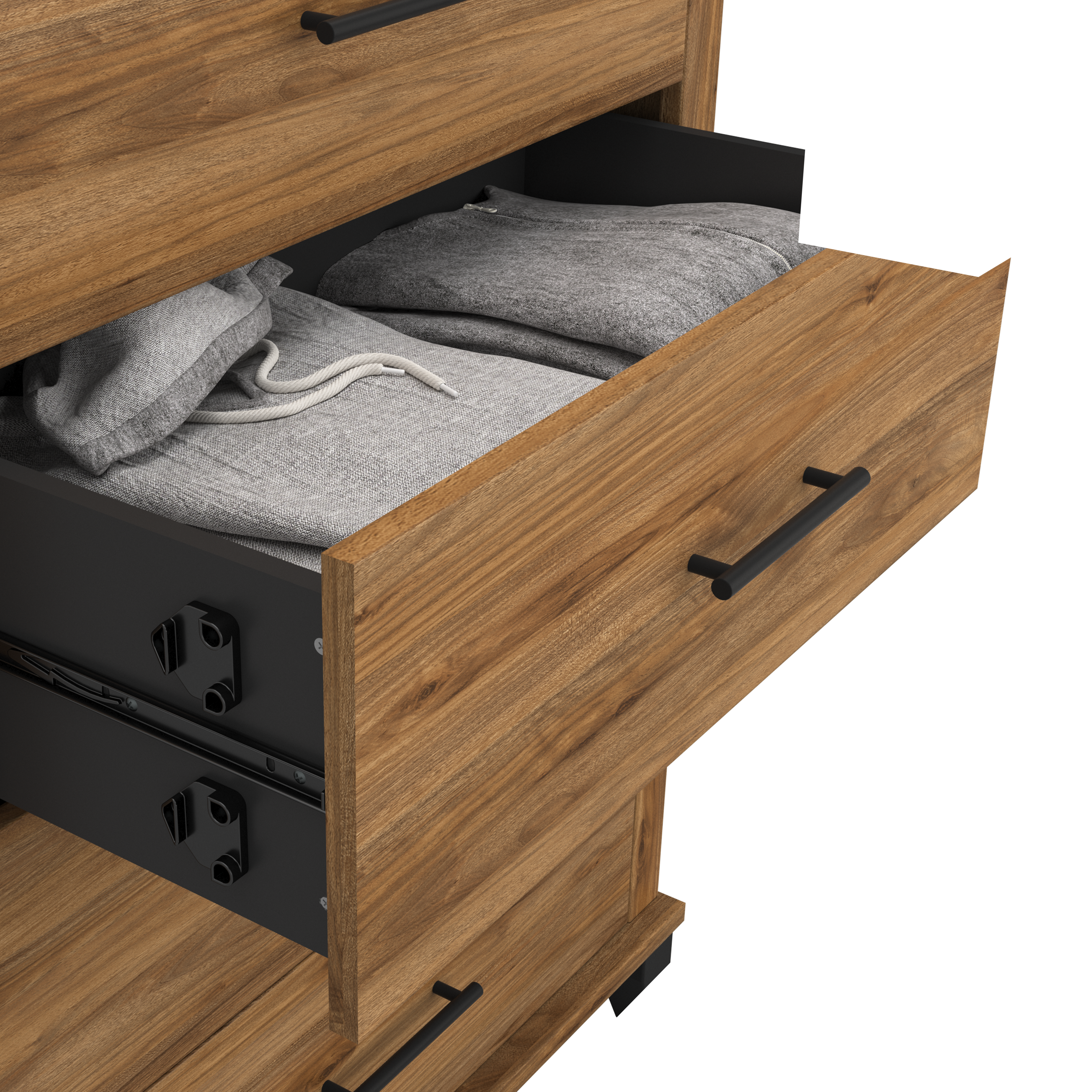 Shop Bush Furniture Somerset Chest of Drawers 07 STS132FW #color_fresh walnut