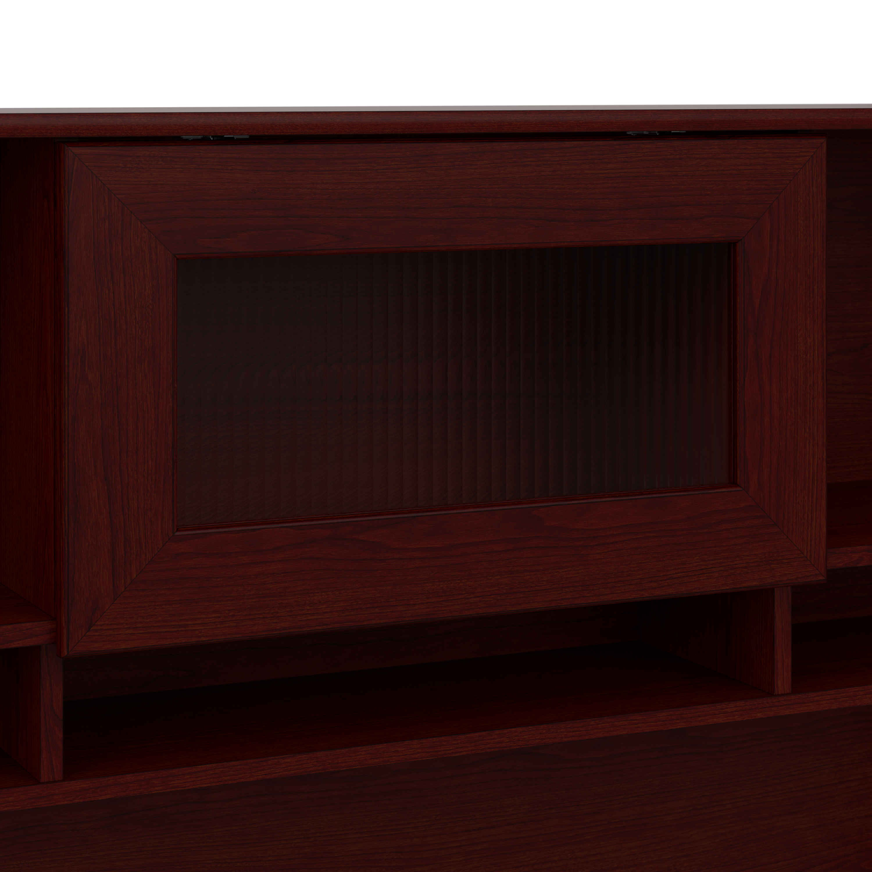 Shop Bush Furniture Cabot 60W Desk Hutch 08 WC31431 #color_harvest cherry