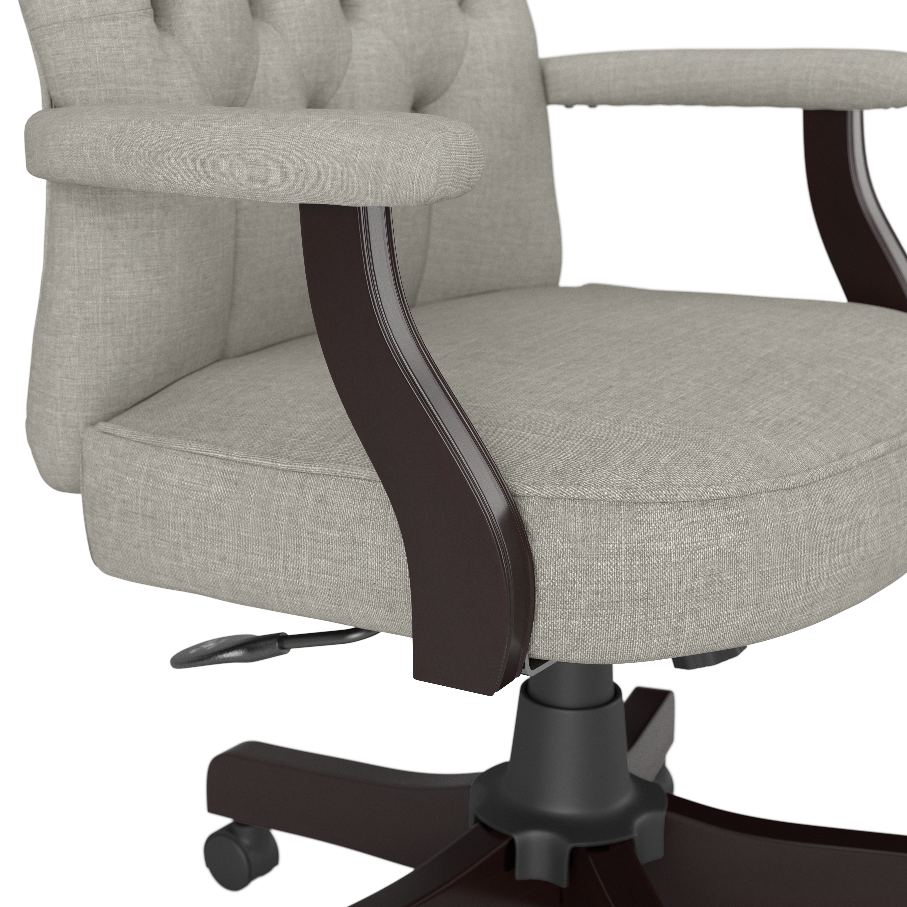 Shop Bush Business Furniture Arden Lane High Back Tufted Office Chair with Arms 08 CH2303LGF-03 #color_light gray