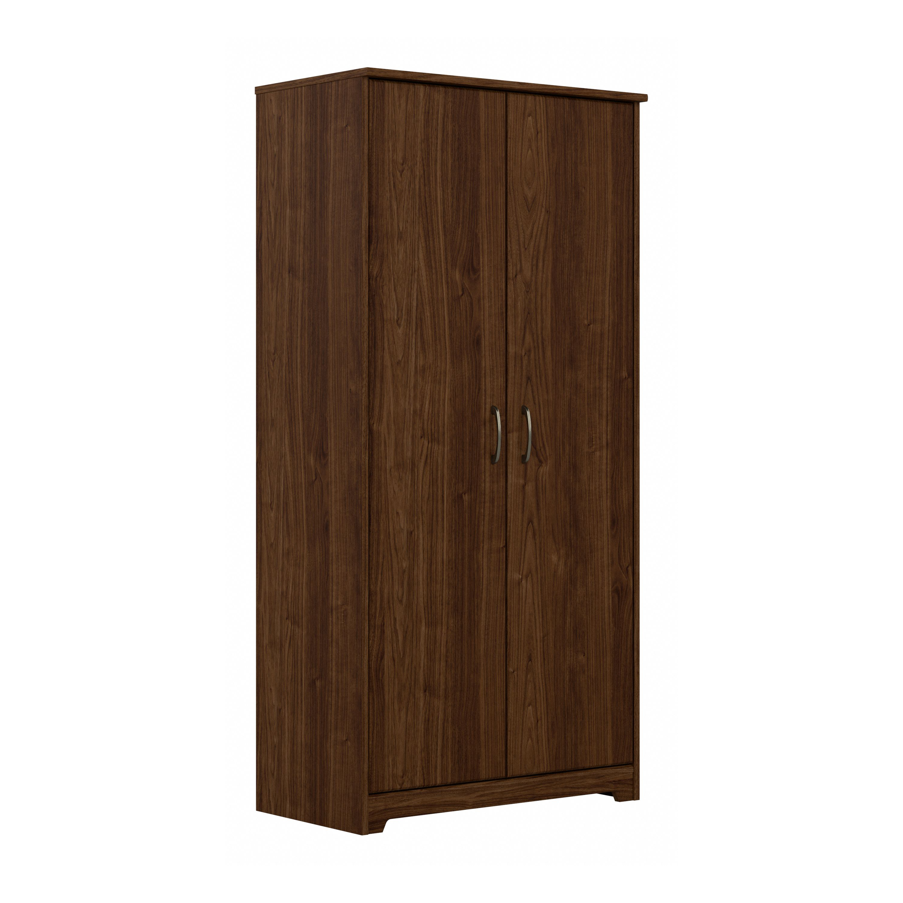 Shop Bush Furniture Cabot Tall Kitchen Pantry Cabinet with Doors 02 WC31099-Z #color_modern walnut