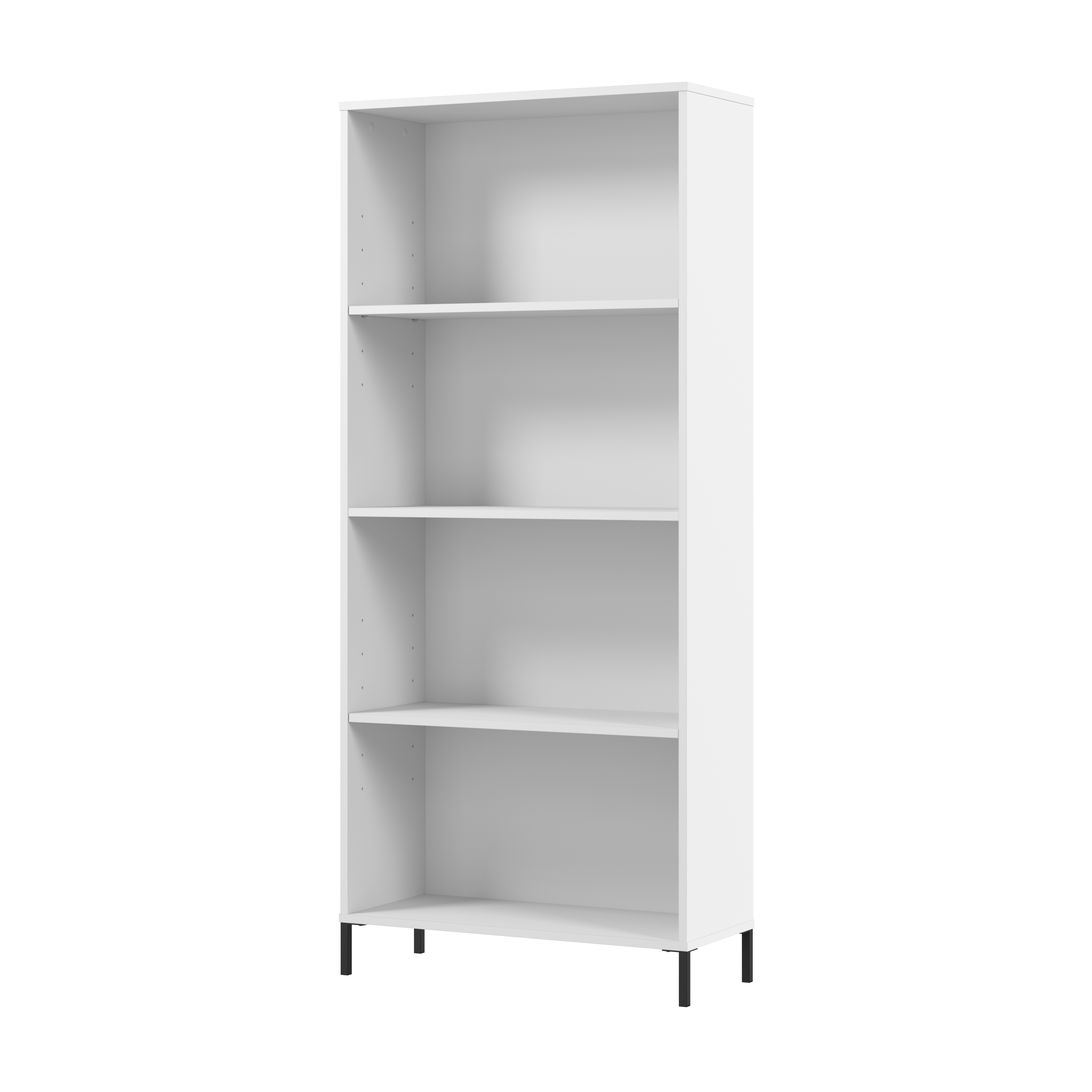 Shop Bush Furniture Soho 4 Shelf Bookcase 02 SHB129WH-Z #color_white