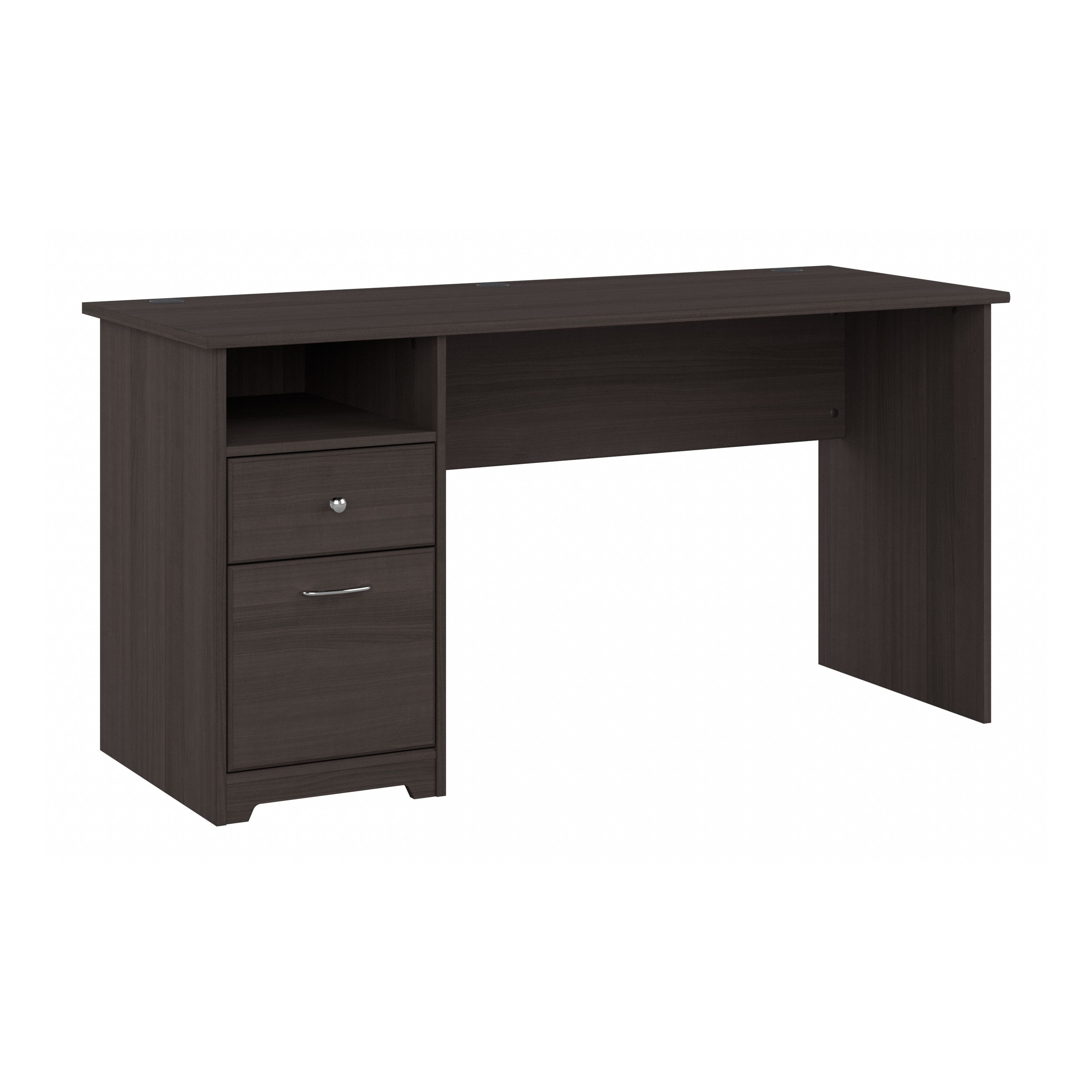 Shop Bush Furniture Cabot 60W Computer Desk with Drawers 02 WC31760 #color_heather gray