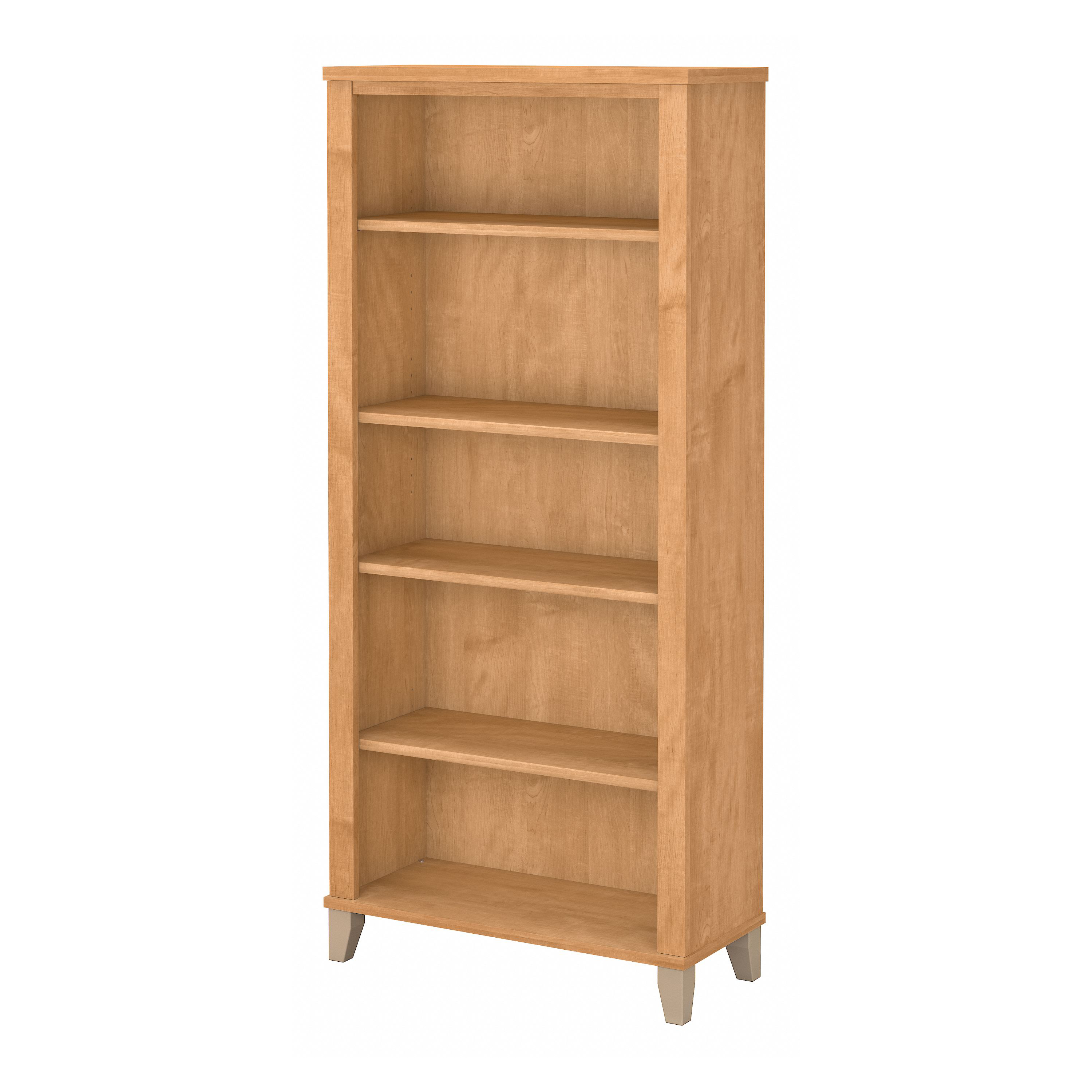 Shop Bush Furniture Somerset Tall 5 Shelf Bookcase 02 WC81465 #color_maple cross