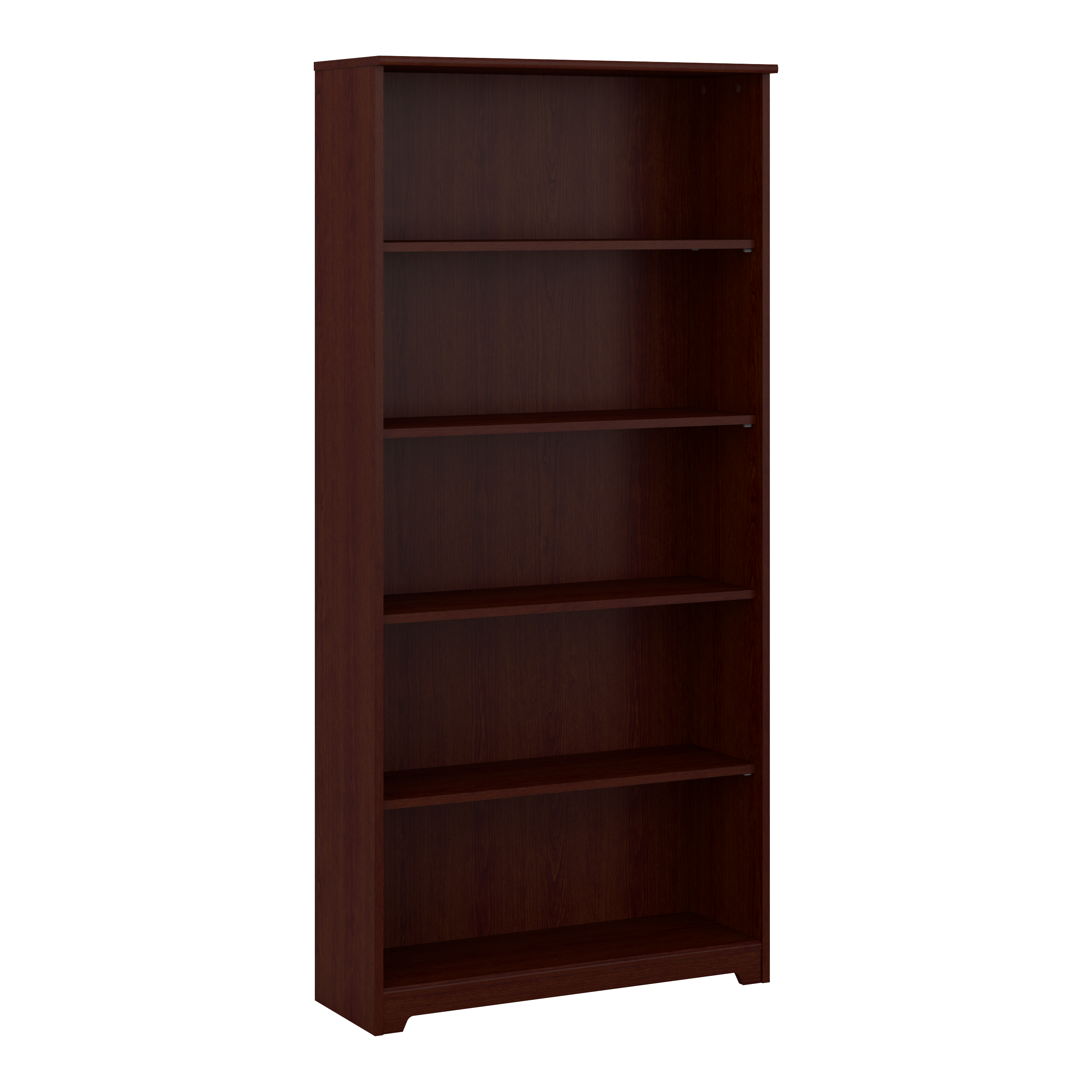 Shop Bush Furniture Cabot Tall 5 Shelf Bookcase 02 WC31466 #color_harvest cherry