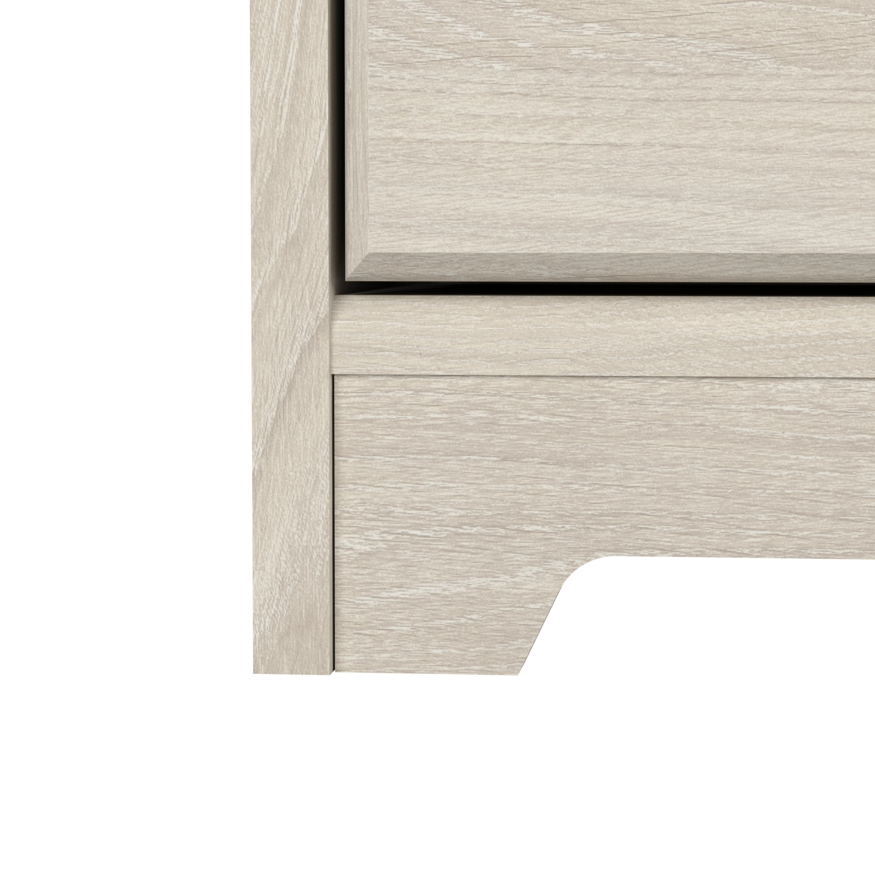 Shop Bush Furniture Cabot Tall Bathroom Storage Cabinet with Doors 08 WC31199-Z1 #color_linen white oak