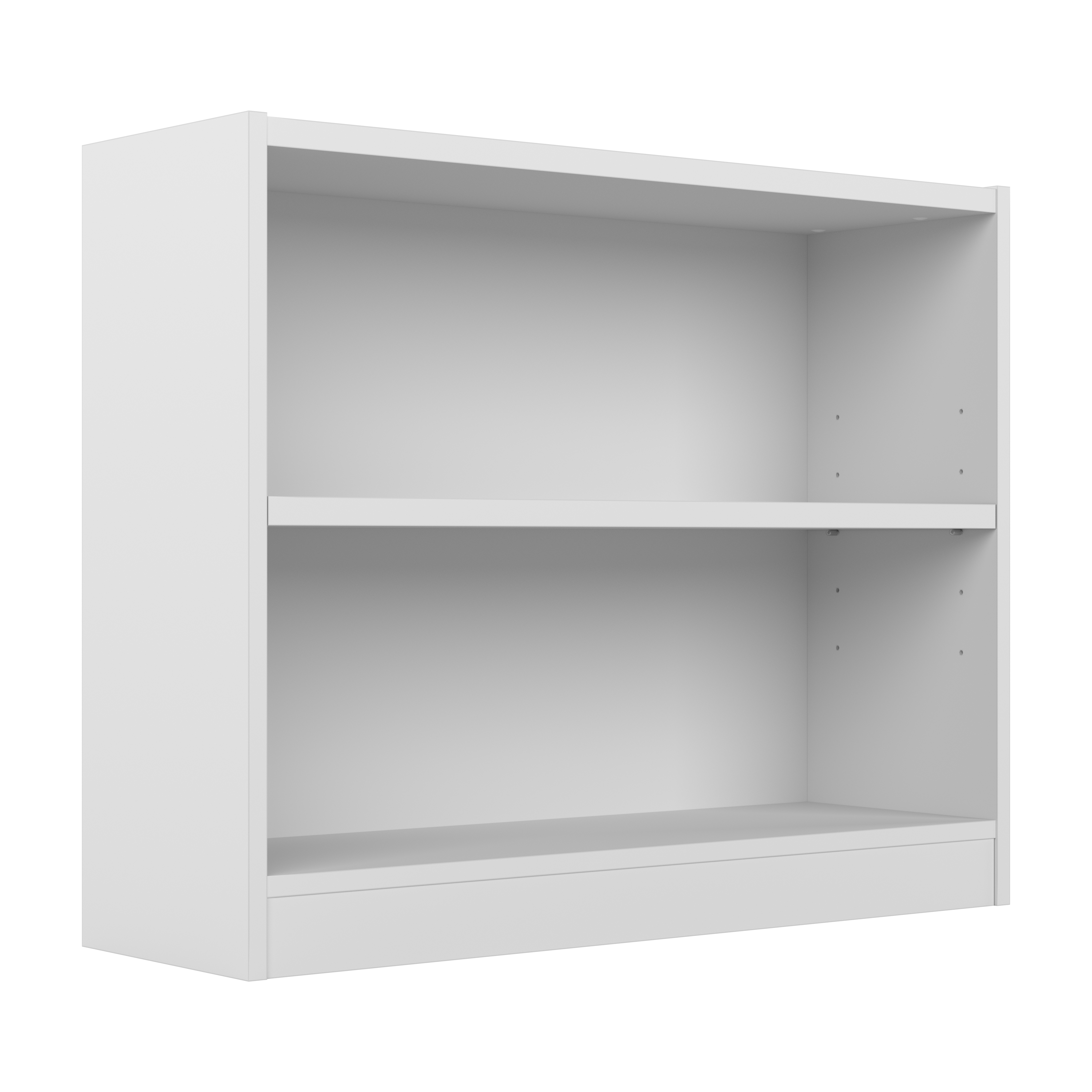 Shop Bush Furniture Universal Small 2 Shelf Bookcase 02 WL12413 #color_white