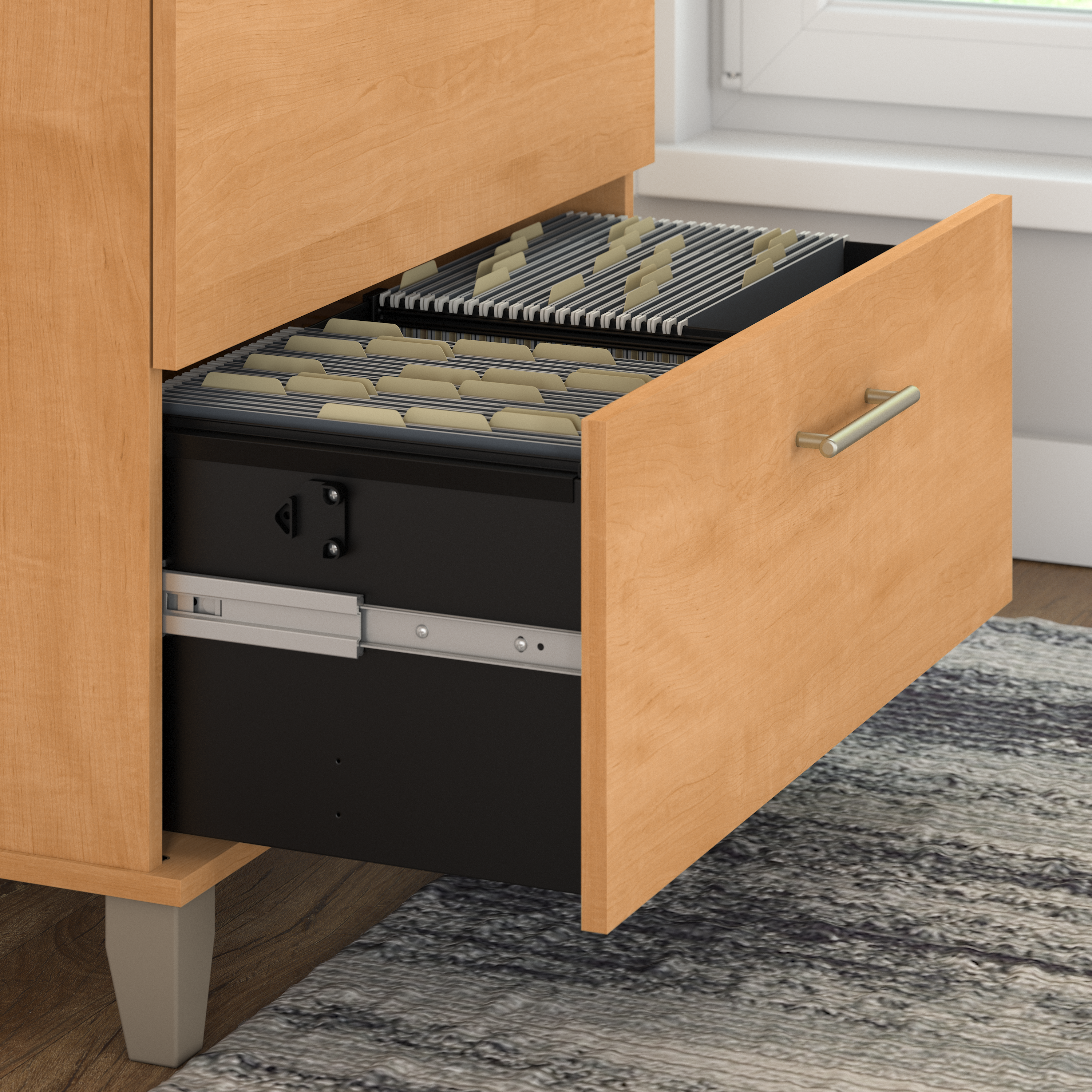 Shop Bush Furniture Somerset 2 Drawer Lateral File Cabinet 07 WC81480 #color_maple cross