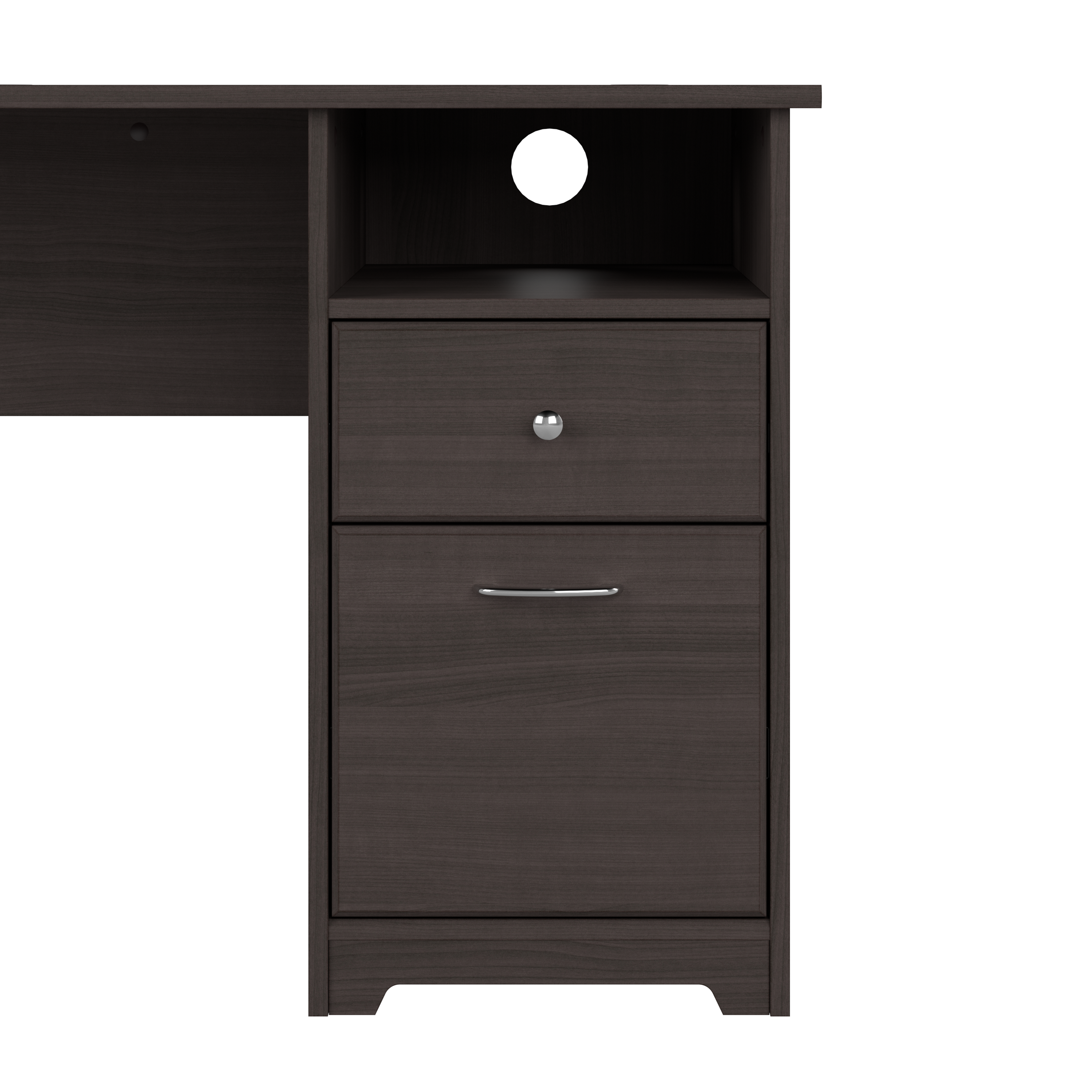 Shop Bush Furniture Cabot 60W Computer Desk with Drawers 07 WC31760 #color_heather gray