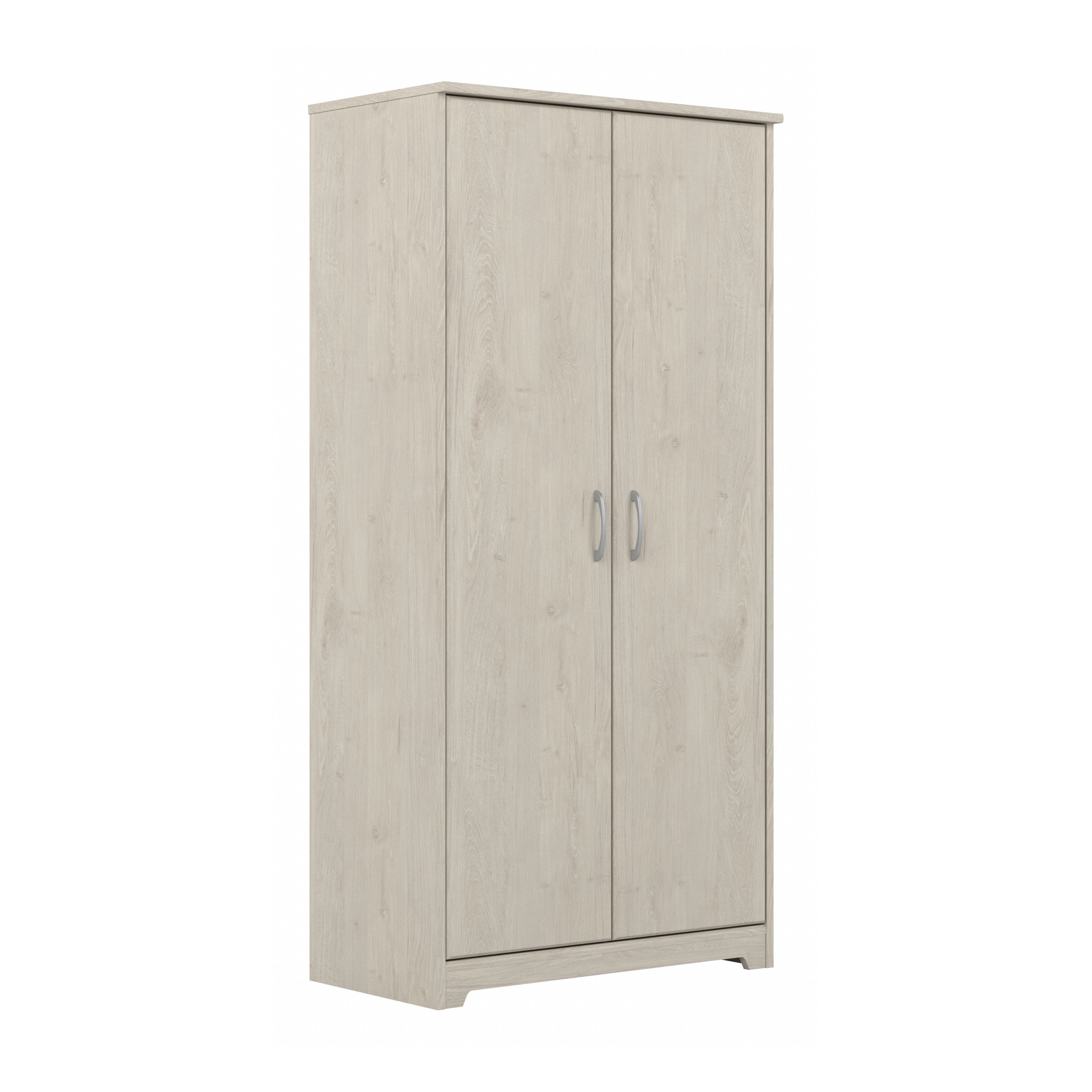 Shop Bush Furniture Cabot Tall Storage Cabinet with Doors 02 WC31199 #color_linen white oak