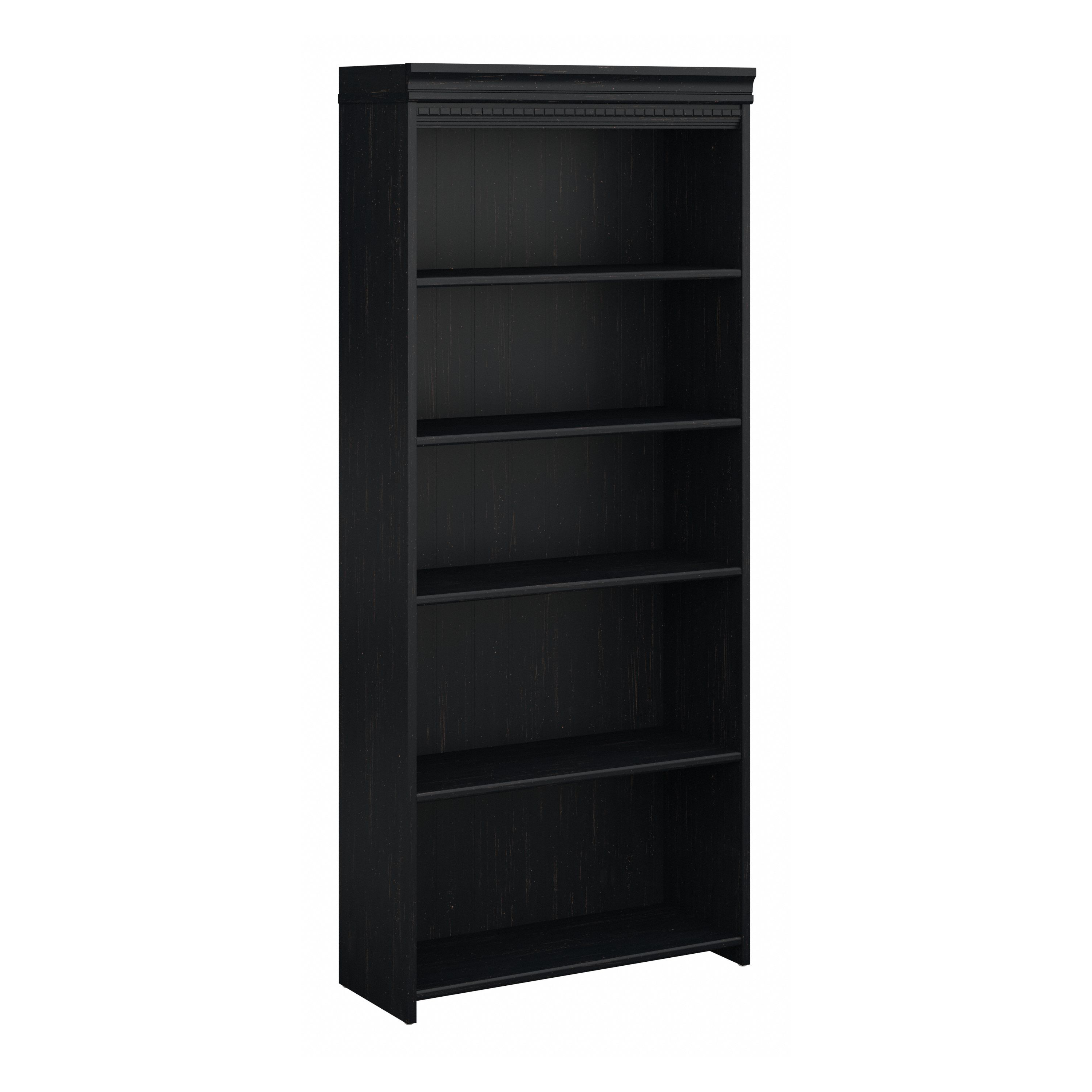 Shop Bush Furniture Fairview Tall 5 Shelf Bookcase 02 WC53965-03 #color_antique black