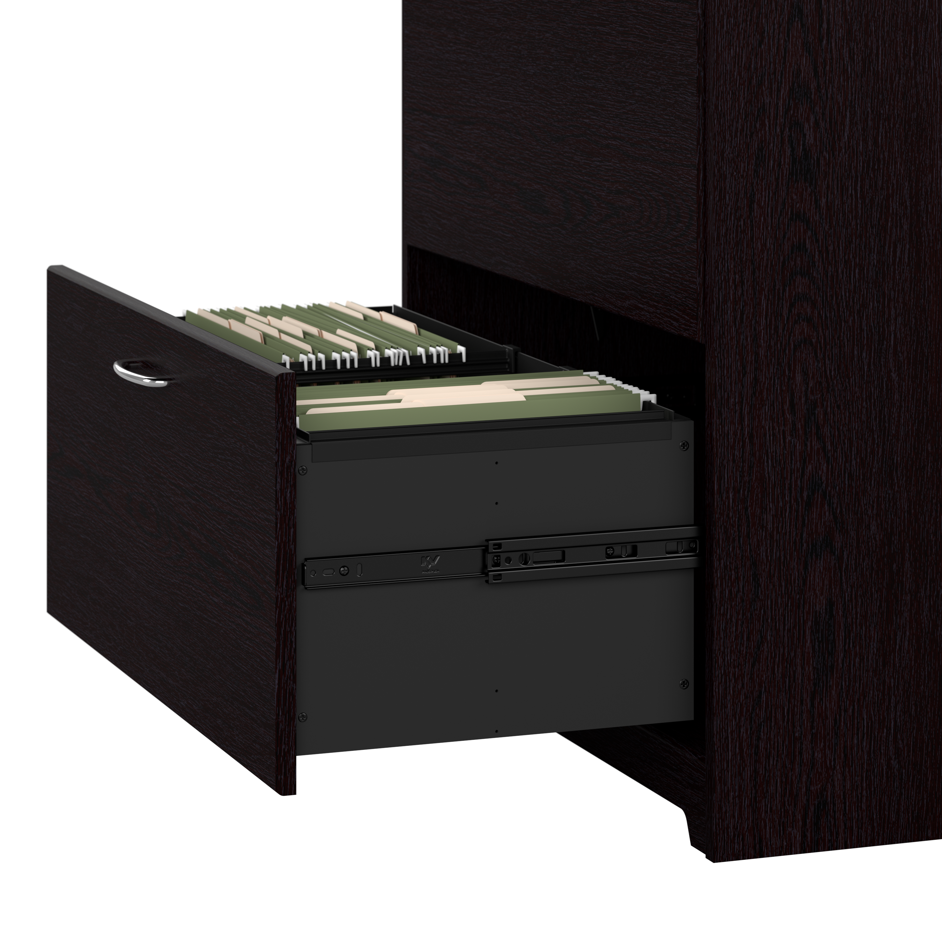 Shop Bush Furniture Cabot 2 Drawer Lateral File Cabinet 07 WC31880 #color_espresso oak