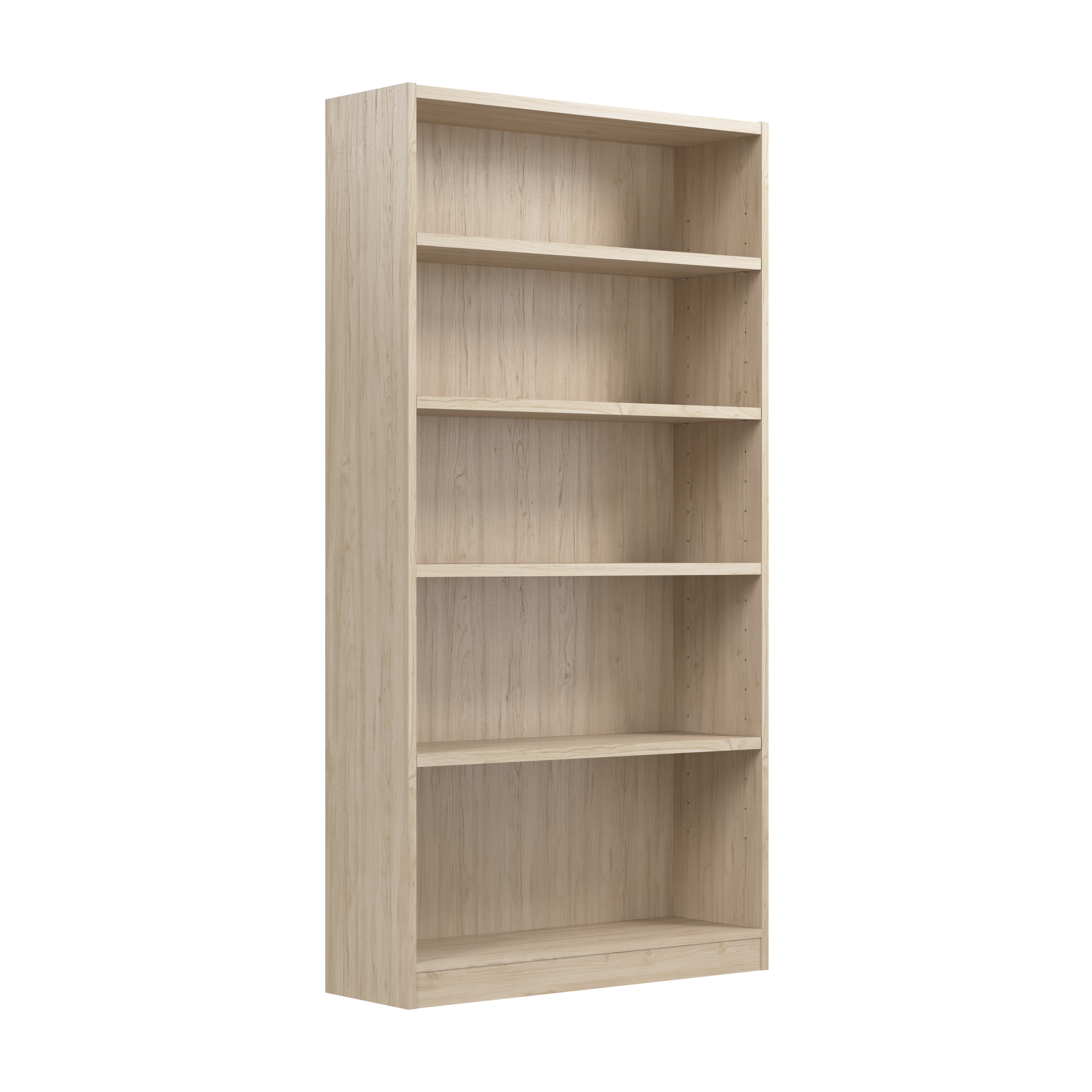 Shop Bush Furniture Universal Tall 5 Shelf Bookcase 02 WL12479 #color_natural elm