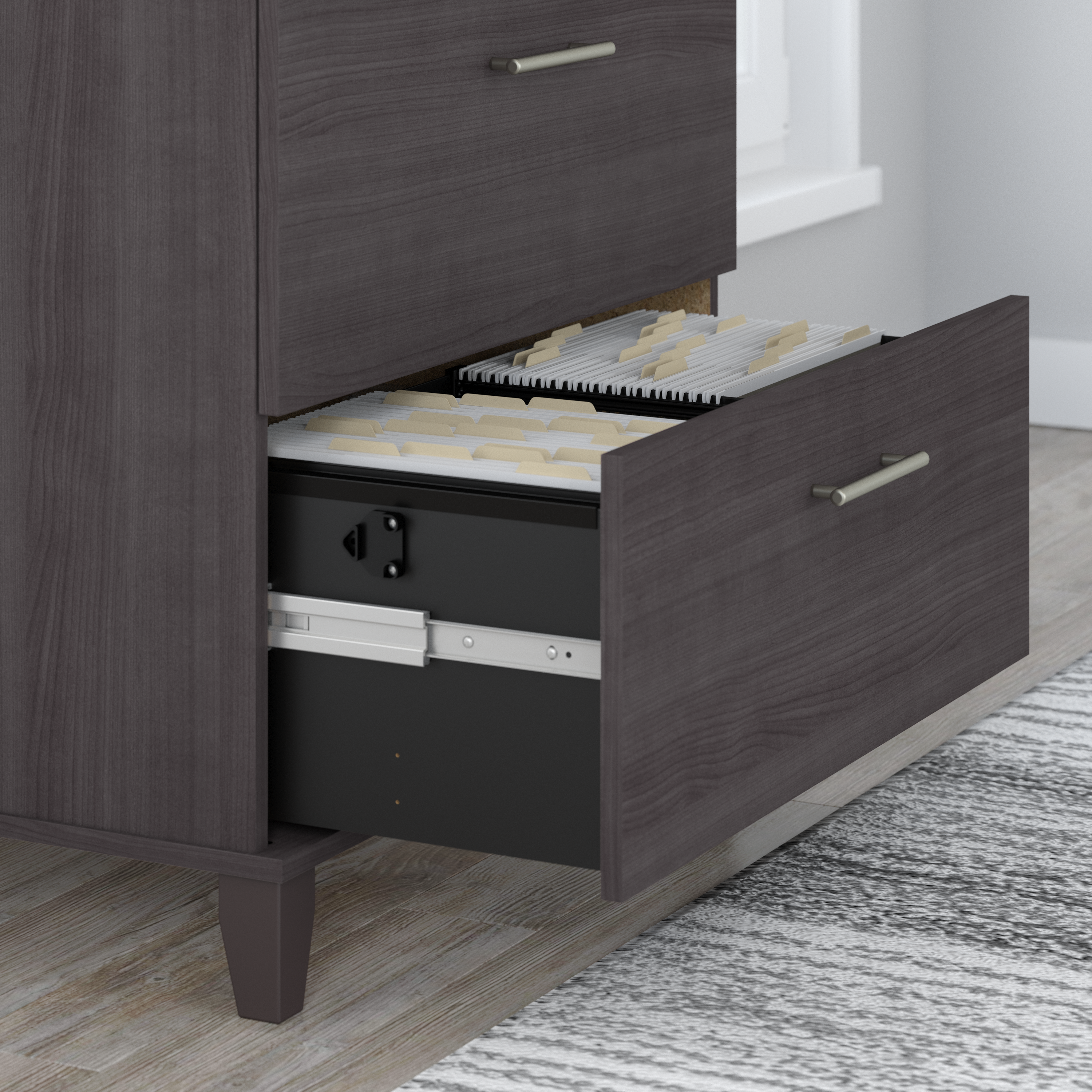 Shop Bush Furniture Somerset 2 Drawer Lateral File Cabinet 07 WC81580 #color_storm gray