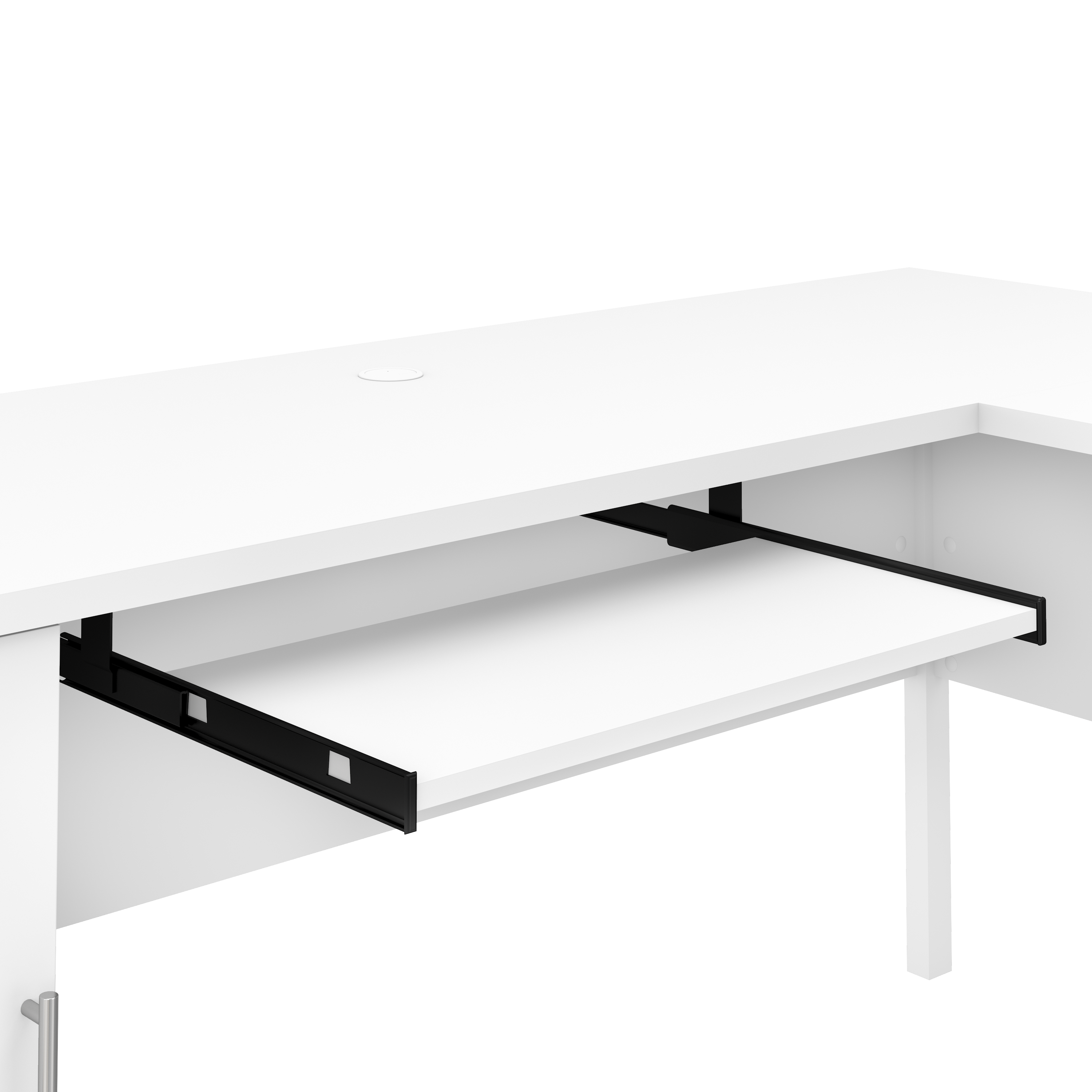 Shop Bush Furniture Somerset 72W L Shaped Desk with Storage 07 WC81910K #color_white