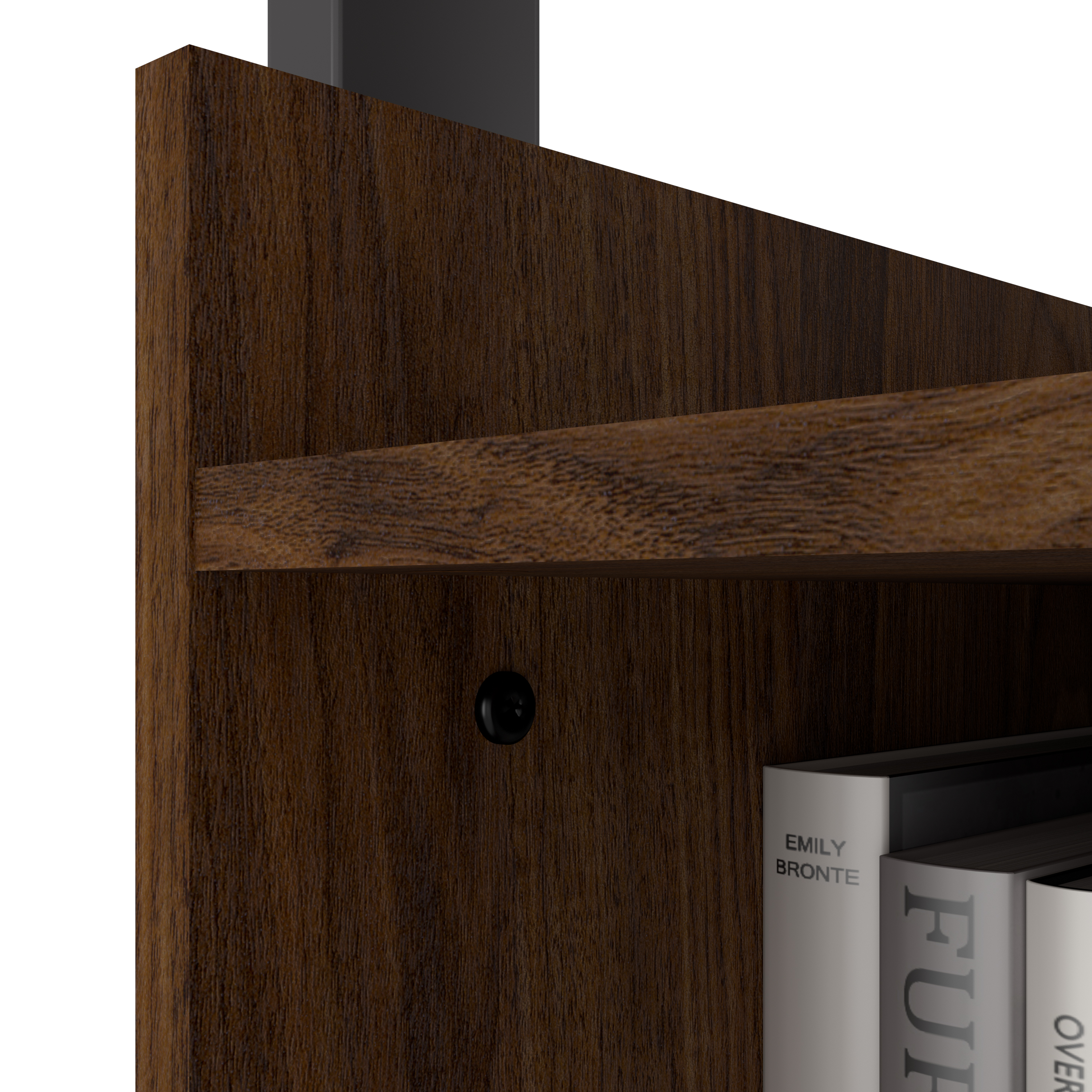 Shop Bush Furniture Architect 4 Shelf Bookcase 08 ACB131MW-03 #color_modern walnut