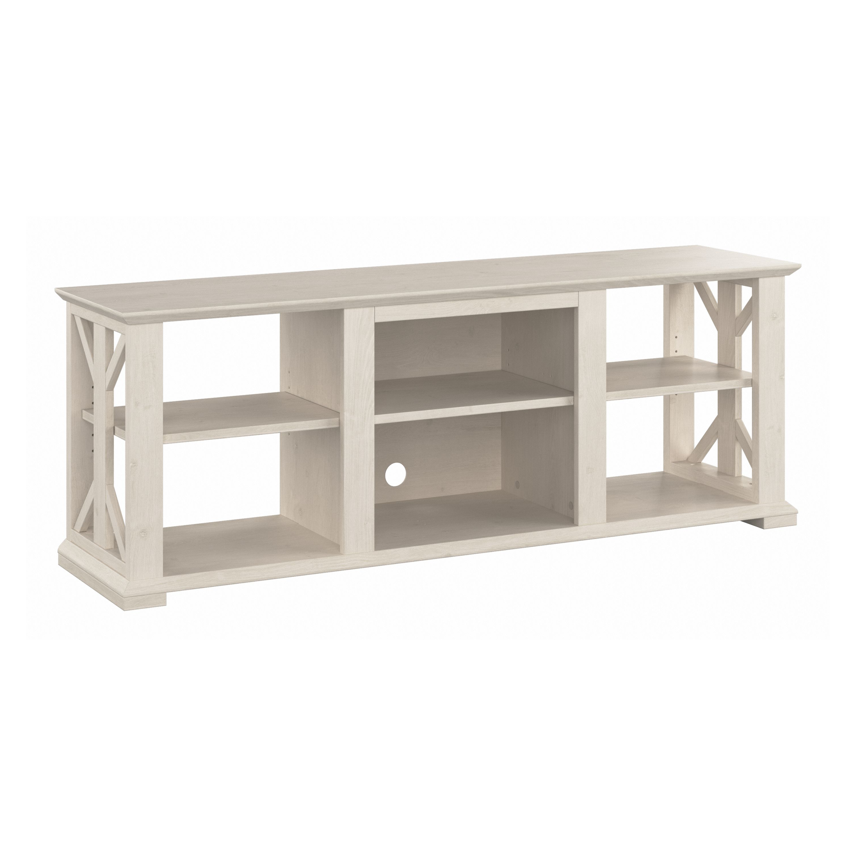 Shop Bush Furniture Homestead Farmhouse TV Stand for 70 Inch TV 02 HOV160LW-03 #color_linen white oak