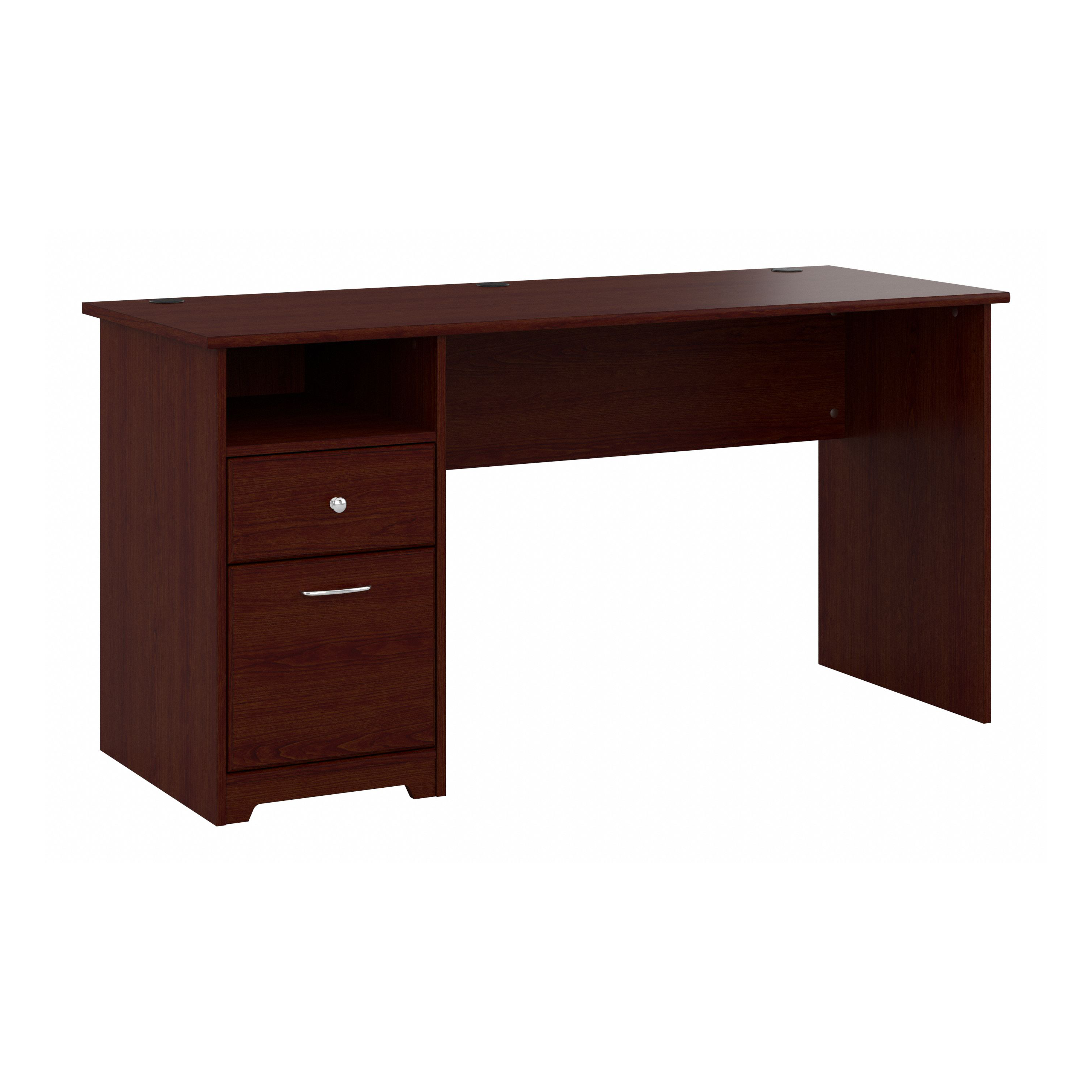 Shop Bush Furniture Cabot 60W Computer Desk with Drawers 02 WC31460 #color_harvest cherry