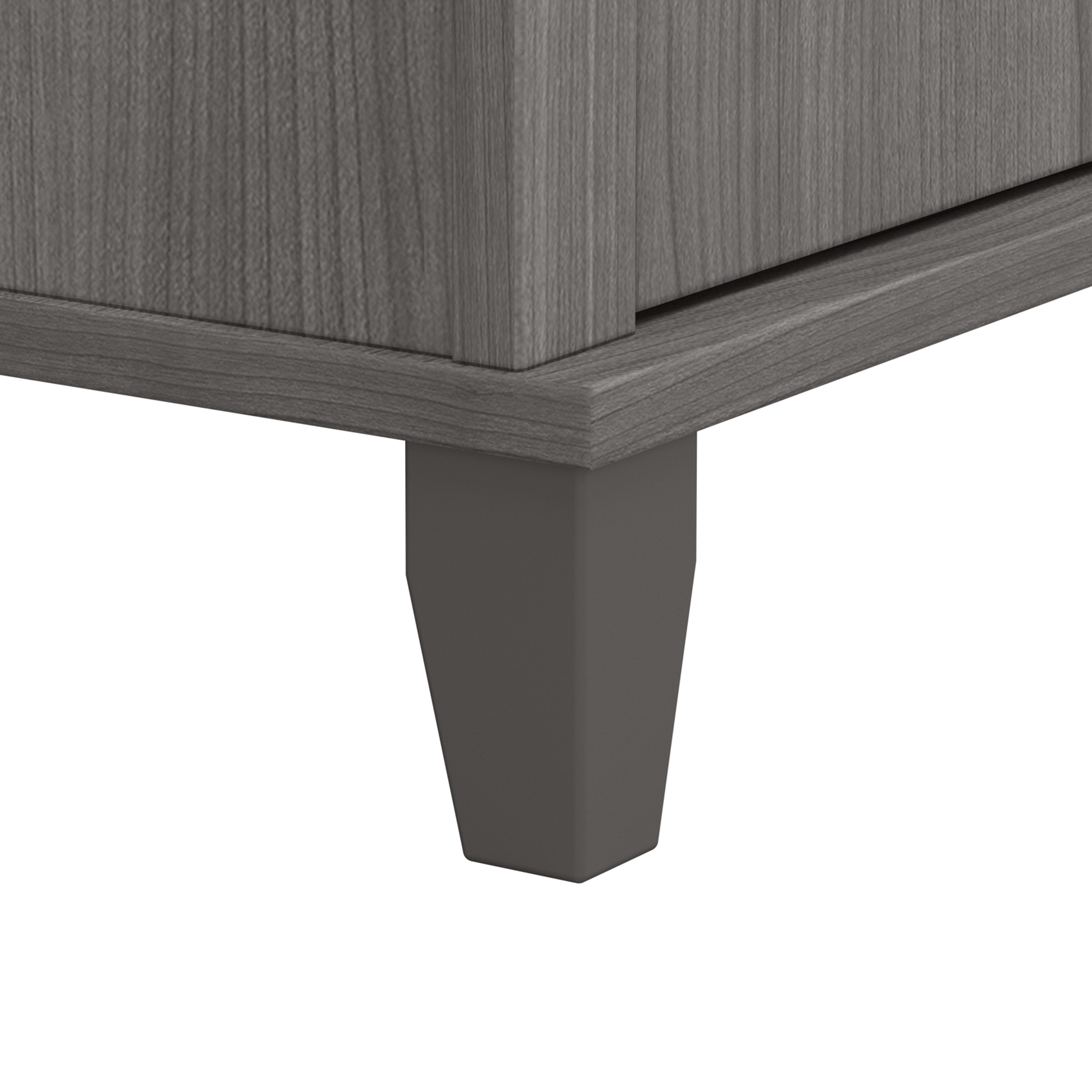 Shop Bush Furniture Somerset Nightstand with Drawer and Shelves 08 STS119PG #color_platinum gray