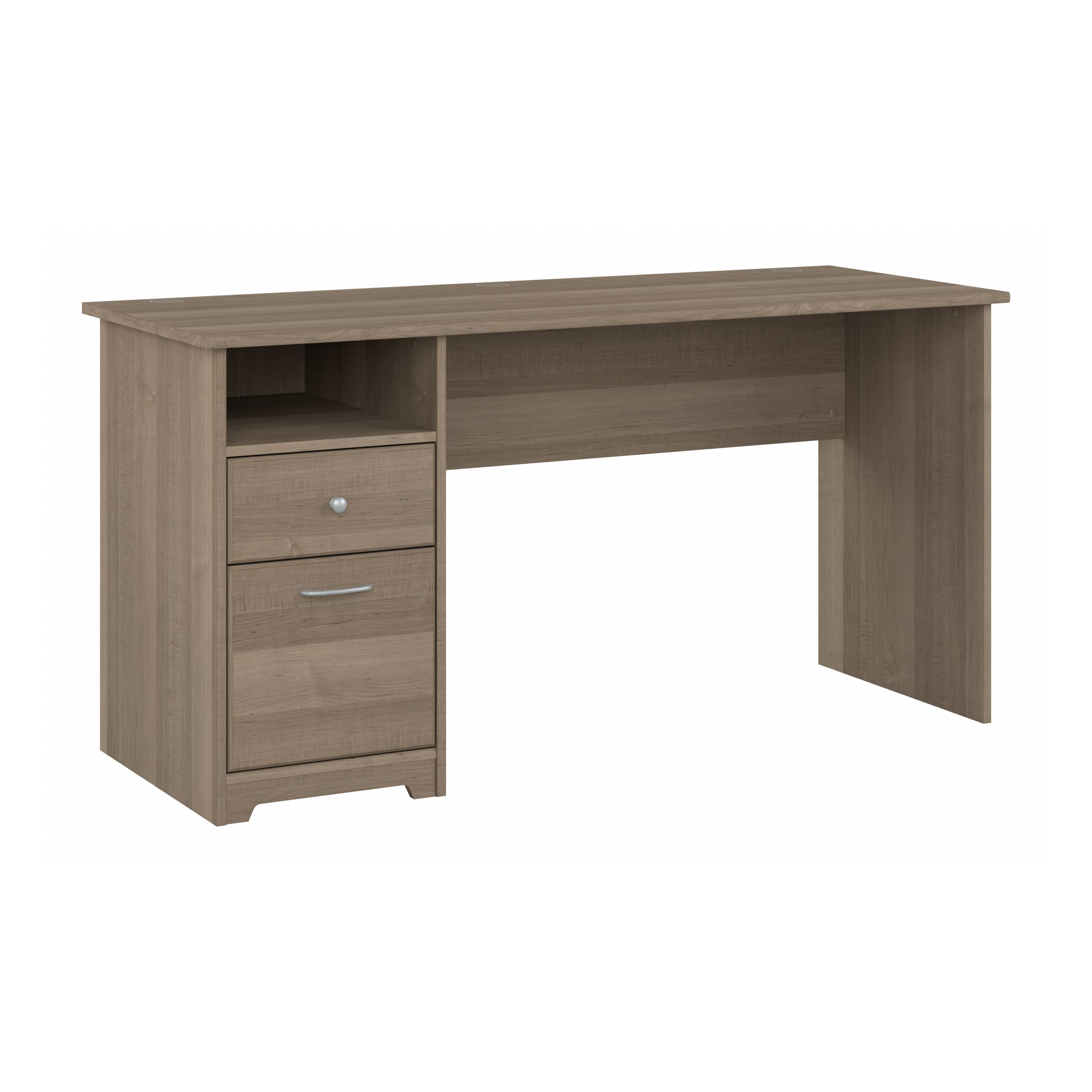 Shop Bush Furniture Cabot 60W Computer Desk with Drawers 02 WC31260 #color_ash gray