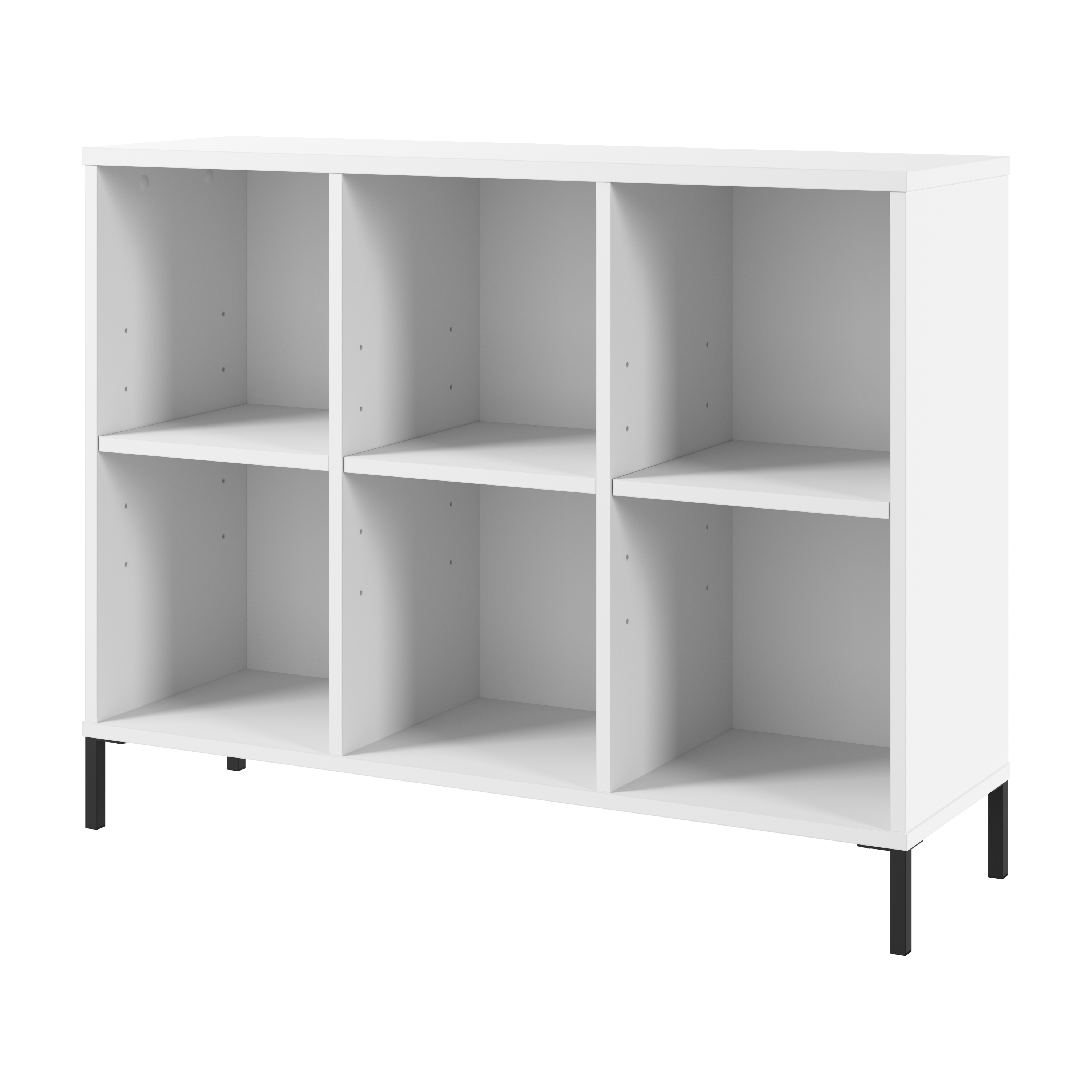 Shop Bush Furniture Soho 6 Cube Organizer 02 SHB137WH-Z #color_white