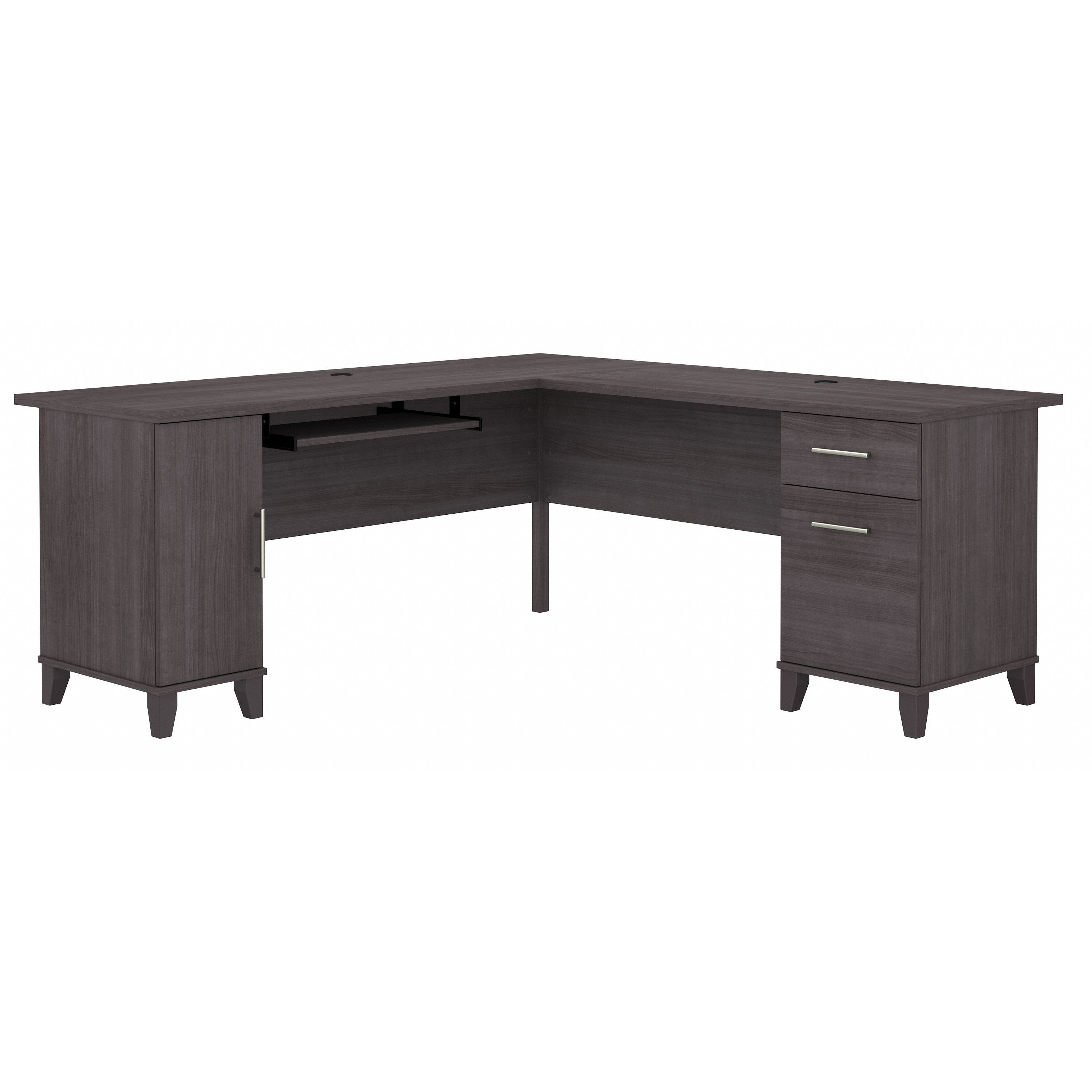 Shop Bush Furniture Somerset 72W L Shaped Desk with Storage 02 WC81510K #color_storm gray