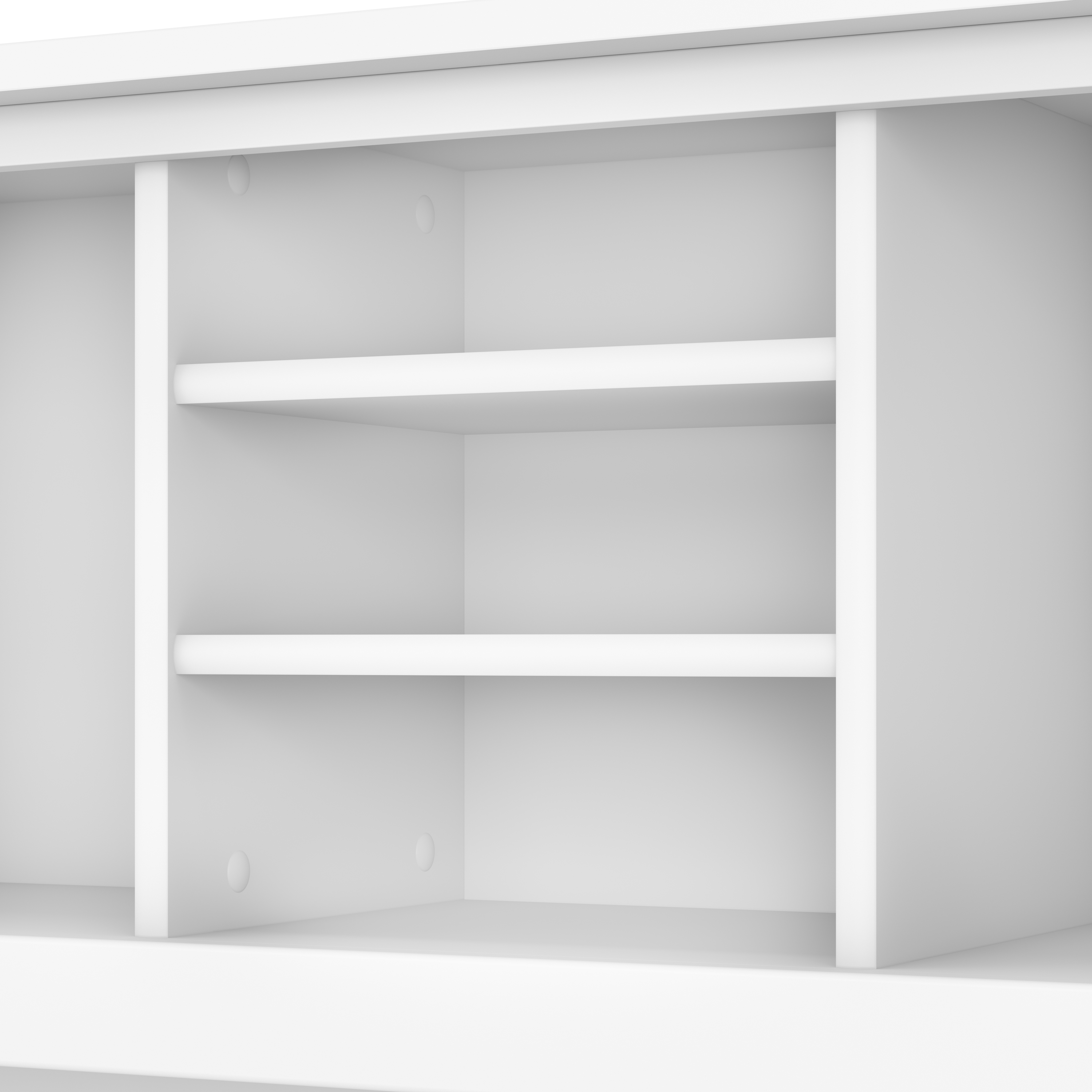 Shop Bush Furniture Somerset 72W L Shaped Desk with Hutch and 5 Shelf Bookcase 09 SET011WH #color_white