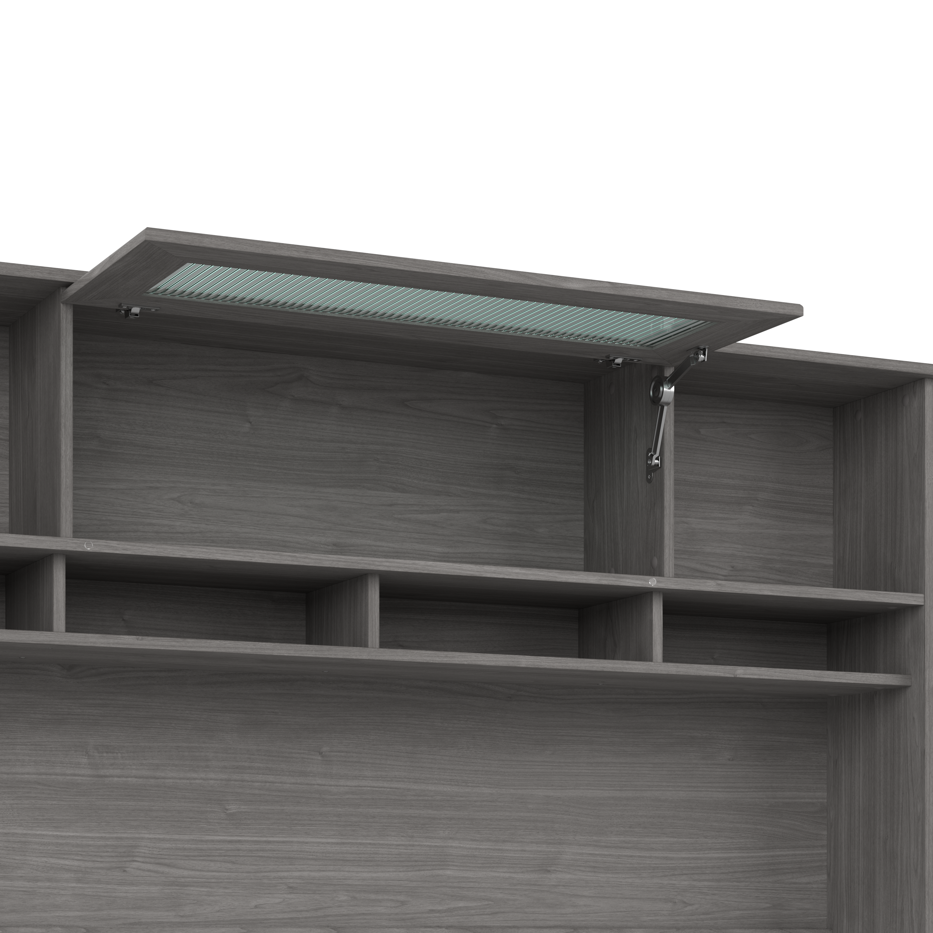 Shop Bush Furniture Cabot 72W Desk Hutch 07 WC31373 #color_modern gray