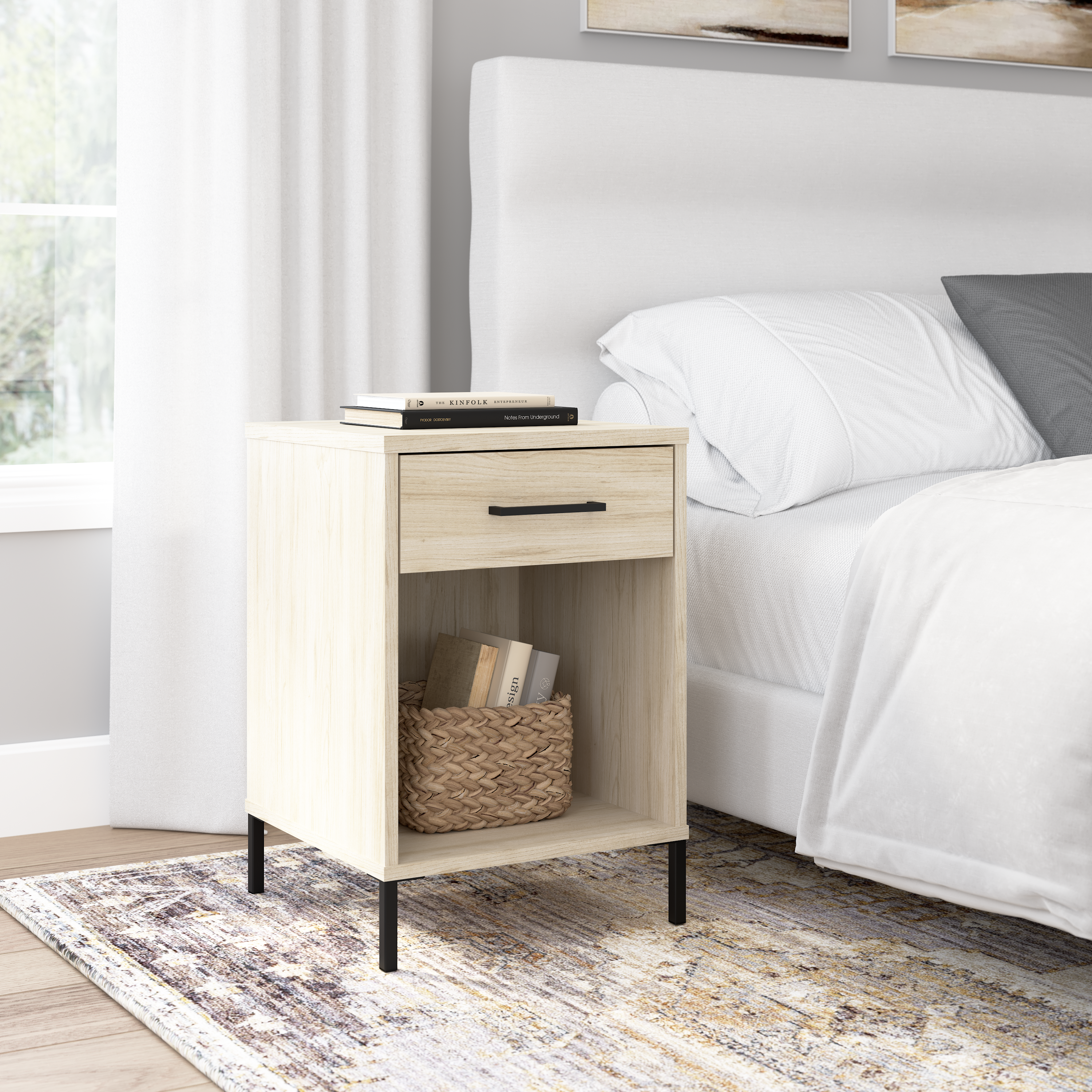 Shop Bush Furniture Soho Nightstand 01 SHT116NE-Z1 #color_natural elm