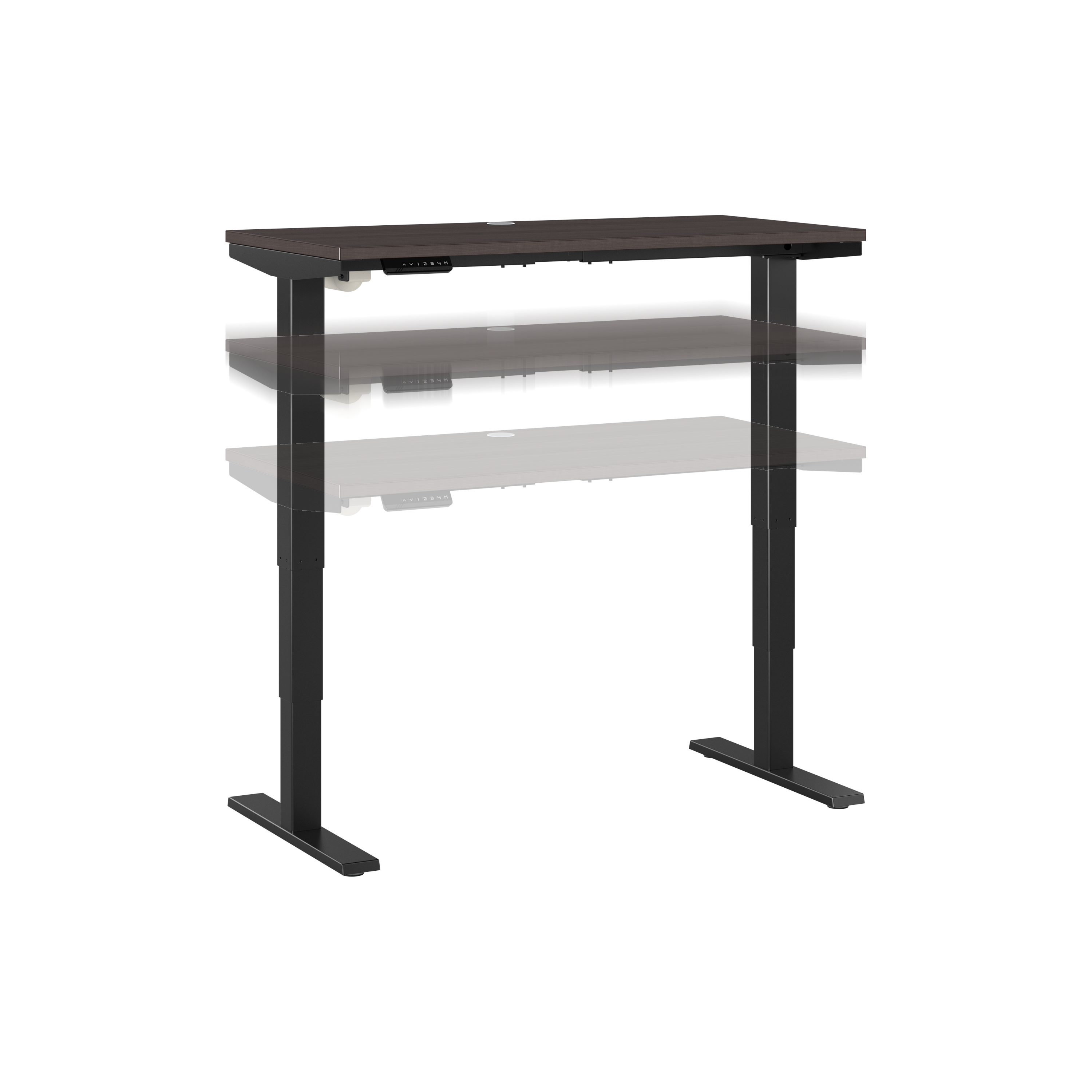 Shop Move 40 Series by Bush Business Furniture 48W x 24D Electric Height Adjustable Standing Desk 02 M4S4824SGBK #color_storm gray/black powder coat