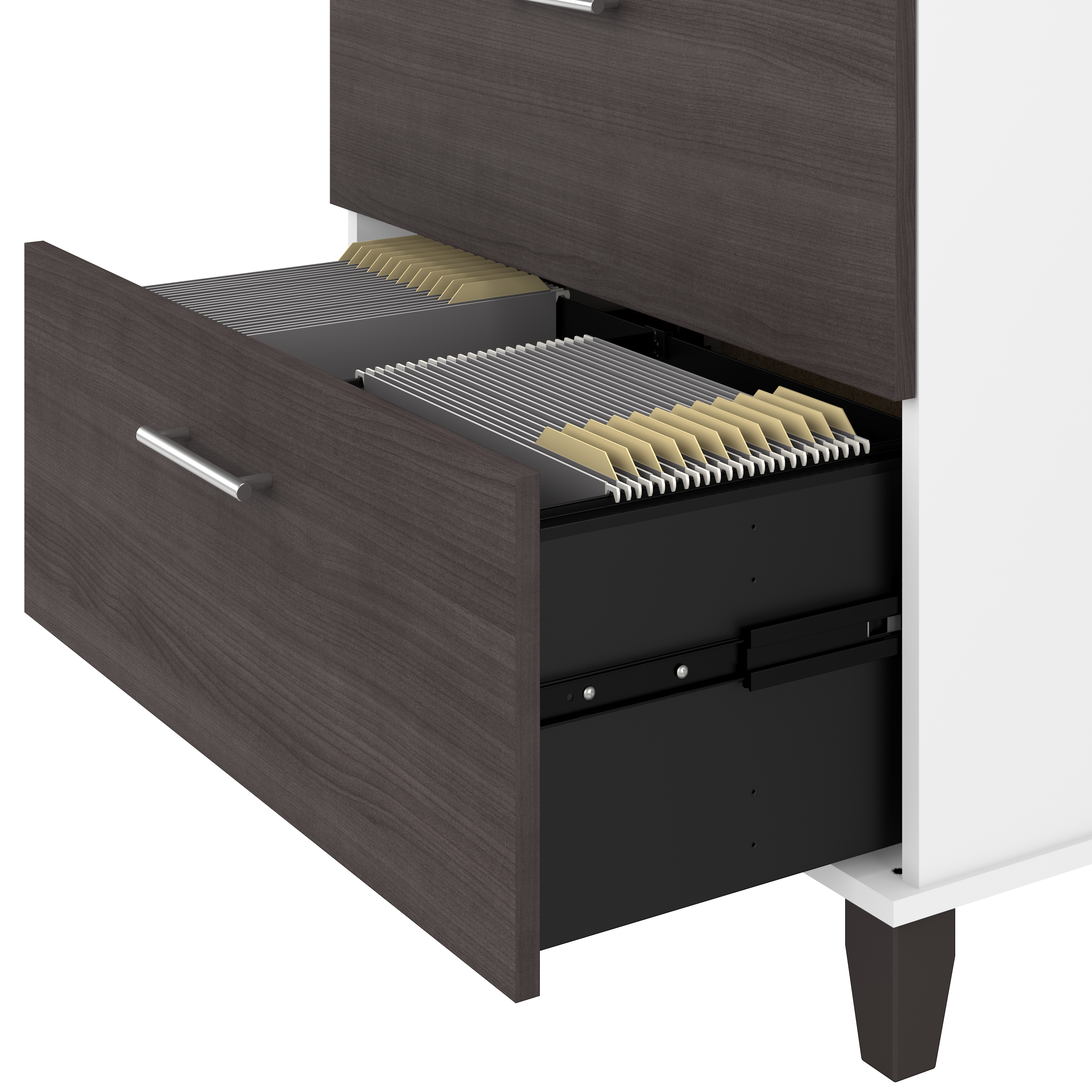 Shop Bush Furniture Somerset 2 Drawer Lateral File Cabinet 07 WC81080 #color_storm gray/white