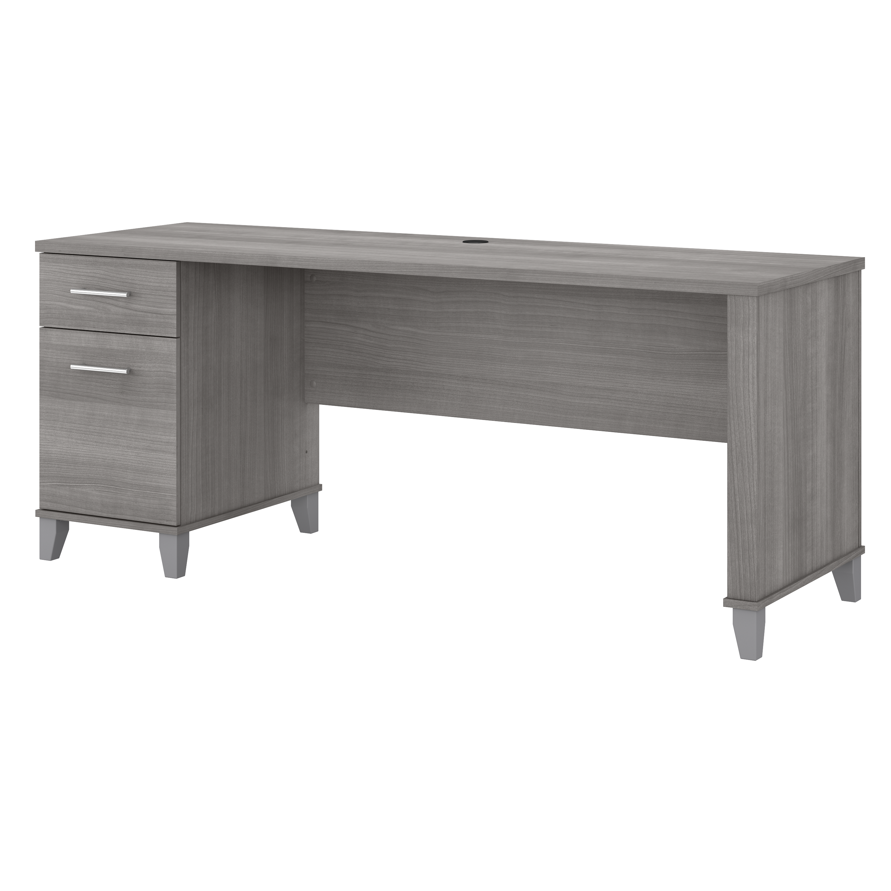 Shop Bush Furniture Somerset 72W Office Desk with Drawers 02 WC81272 #color_platinum gray