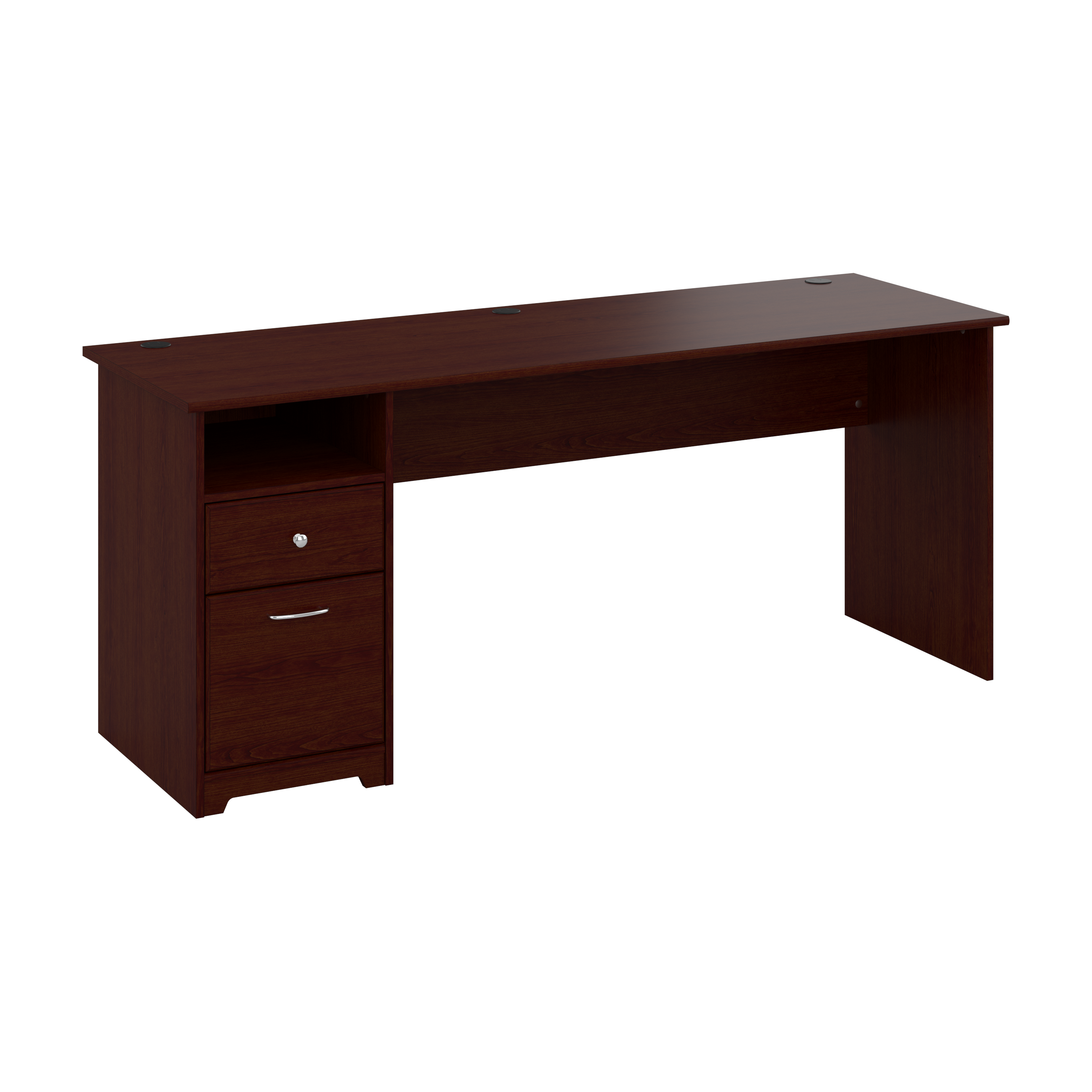 Shop Bush Furniture Cabot 72W Computer Desk with Drawers 02 WC31472 #color_harvest cherry