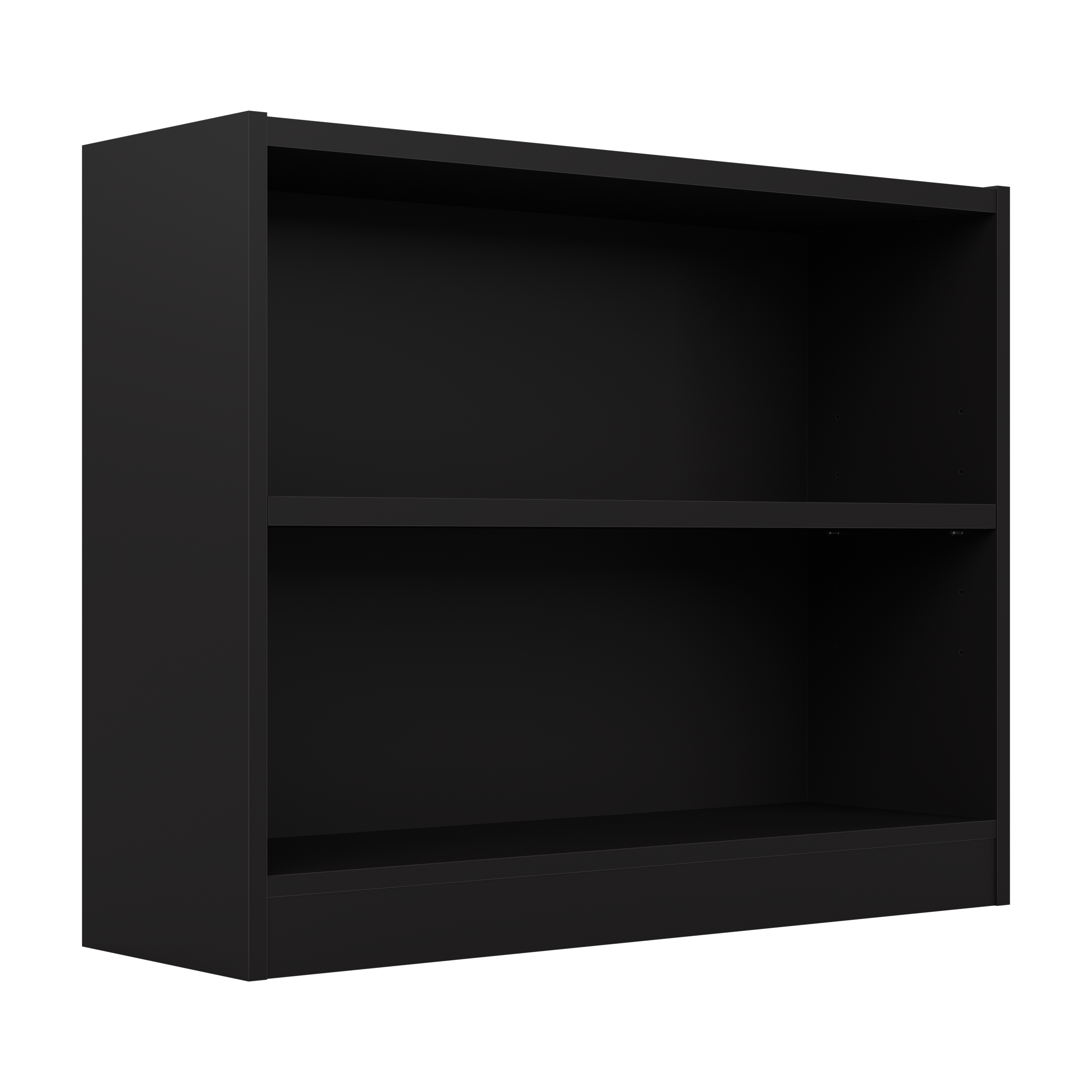 Shop Bush Furniture Universal Small 2 Shelf Bookcase 02 WL12438 #color_black