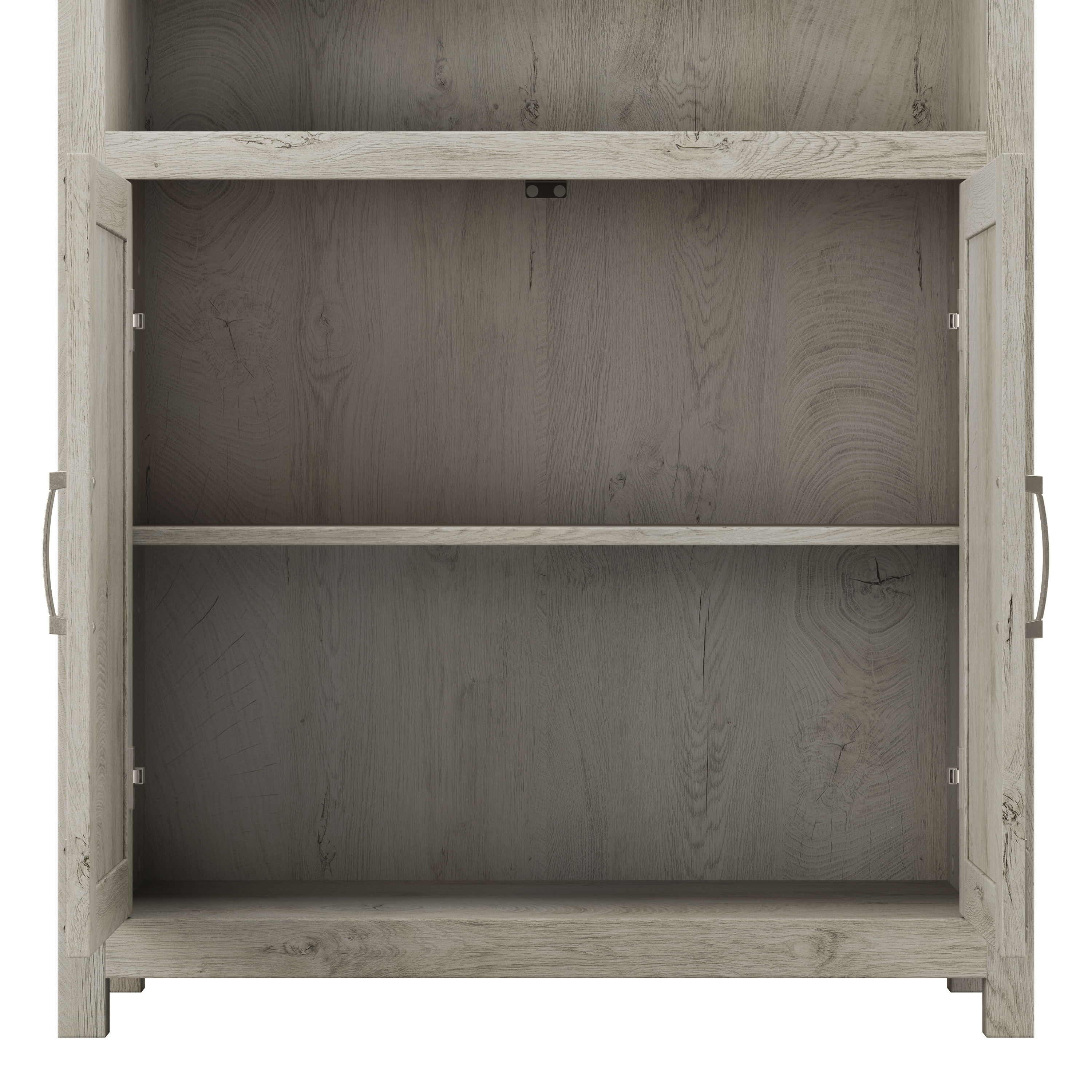 Shop Bush Furniture Knoxville Tall 5 Shelf Bookcase with Doors 07 CGB132CWH-03 #color_cottage white