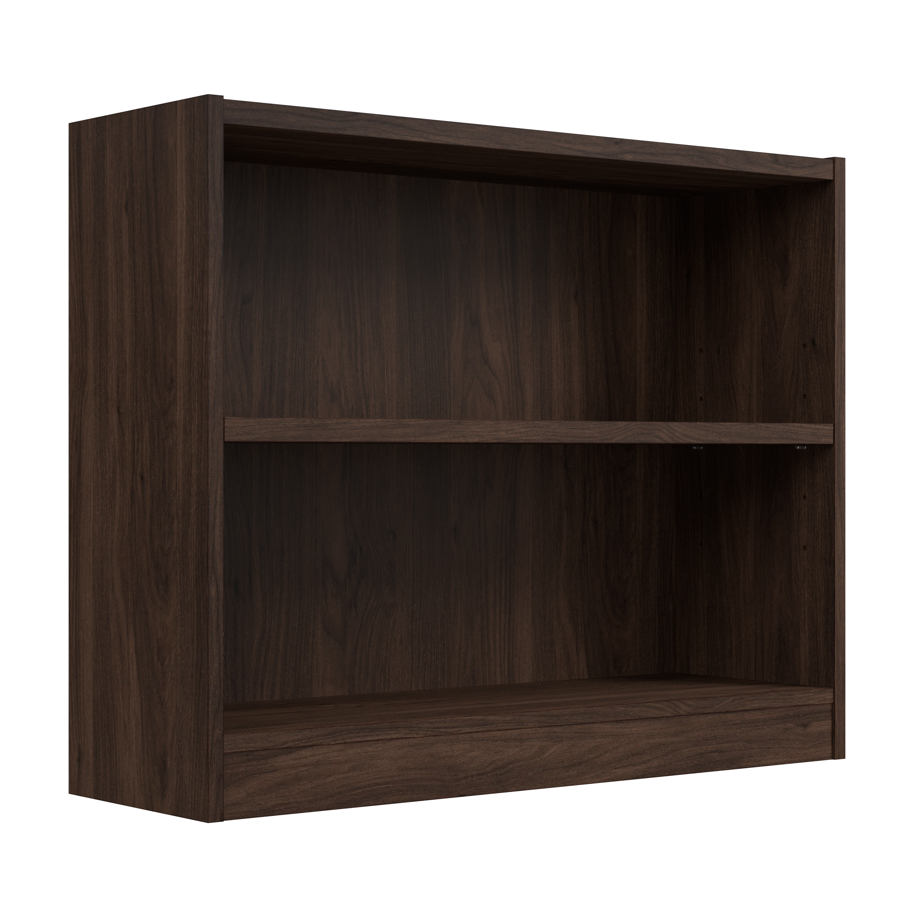 Shop Bush Furniture Universal Small 2 Shelf Bookcase 02 WL12452 #color_black walnut