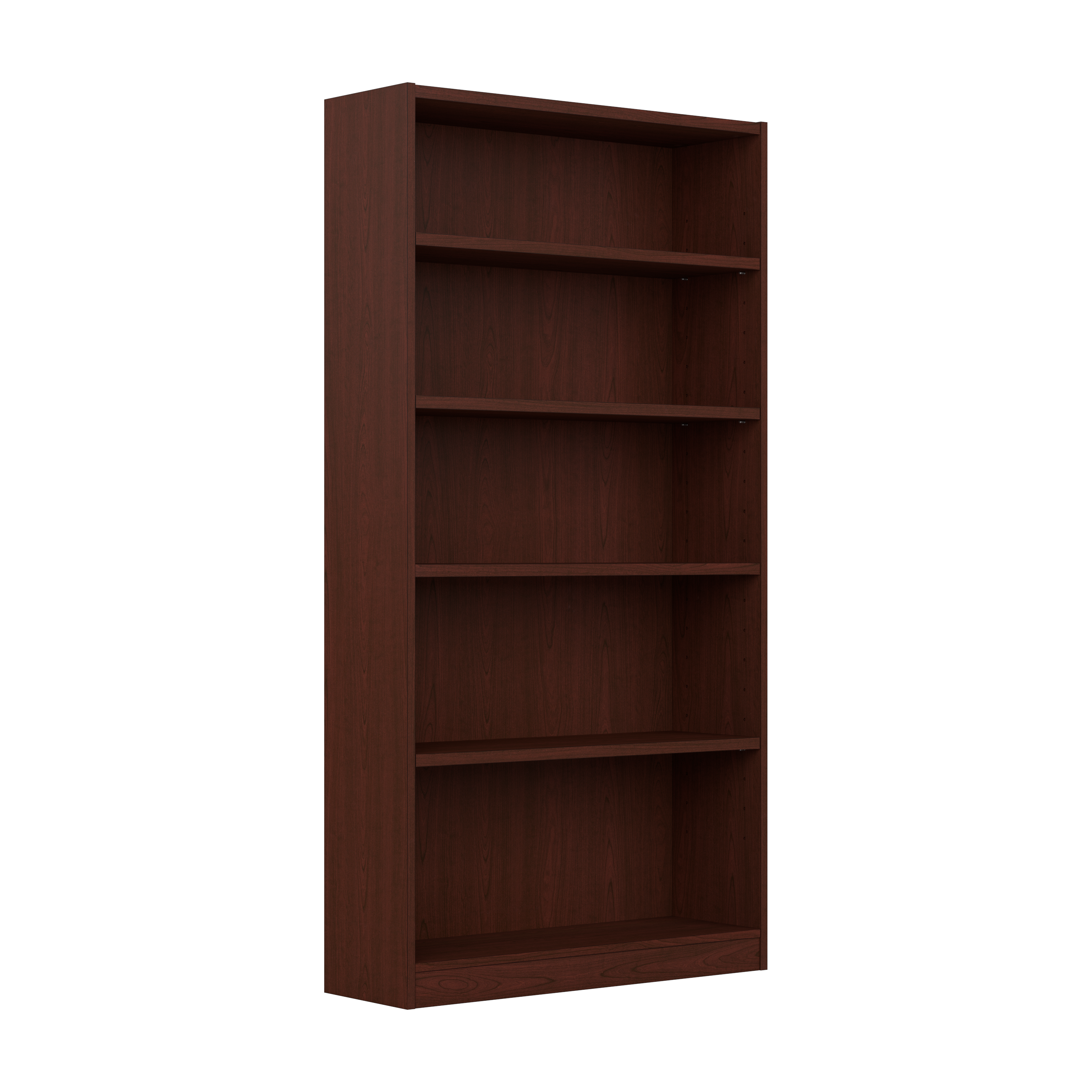 Shop Bush Furniture Universal Tall 5 Shelf Bookcase 02 WL12439 #color_vogue cherry