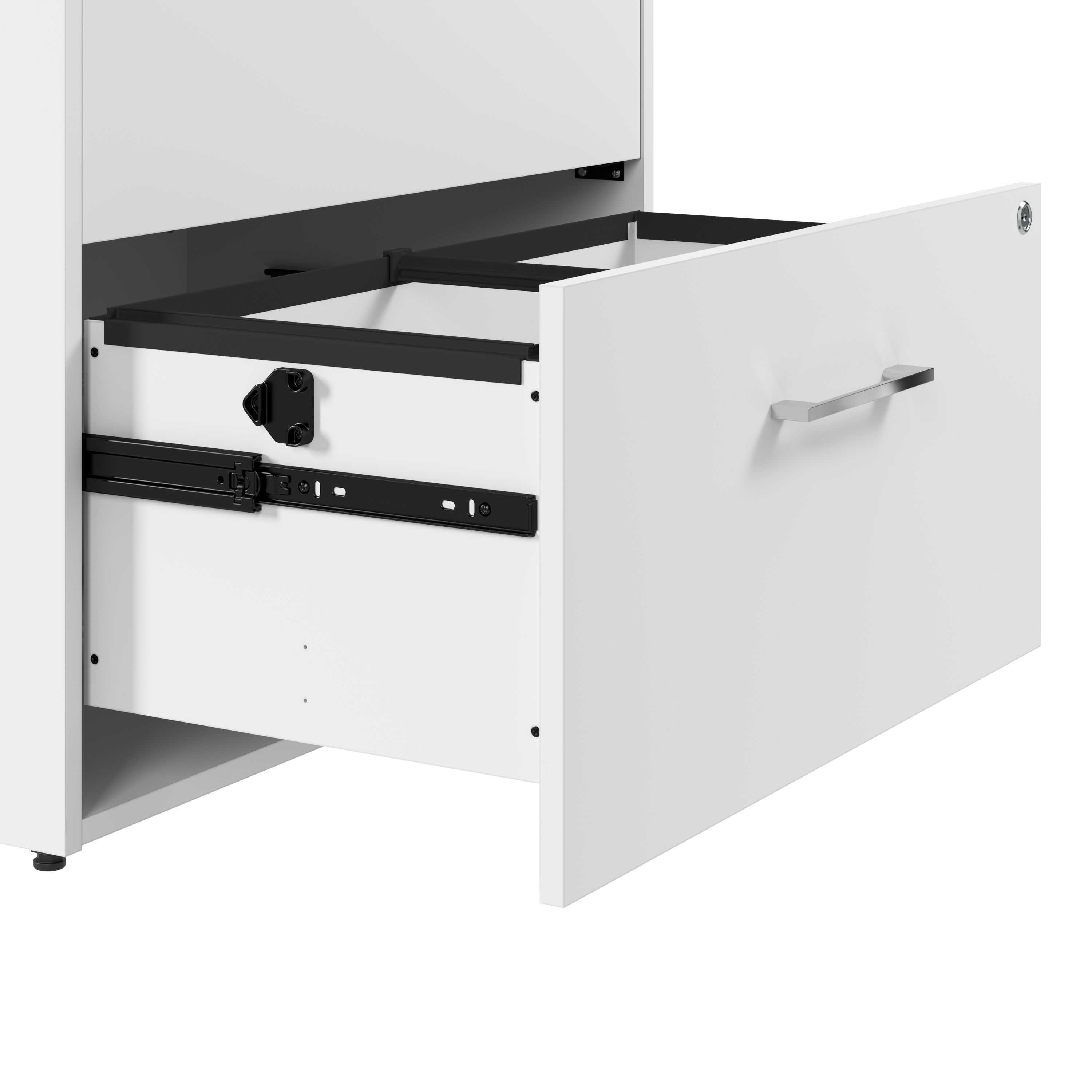 Shop Bush Business Furniture Hustle 2 Drawer Lateral File Cabinet 03 HUF130WH #color_white