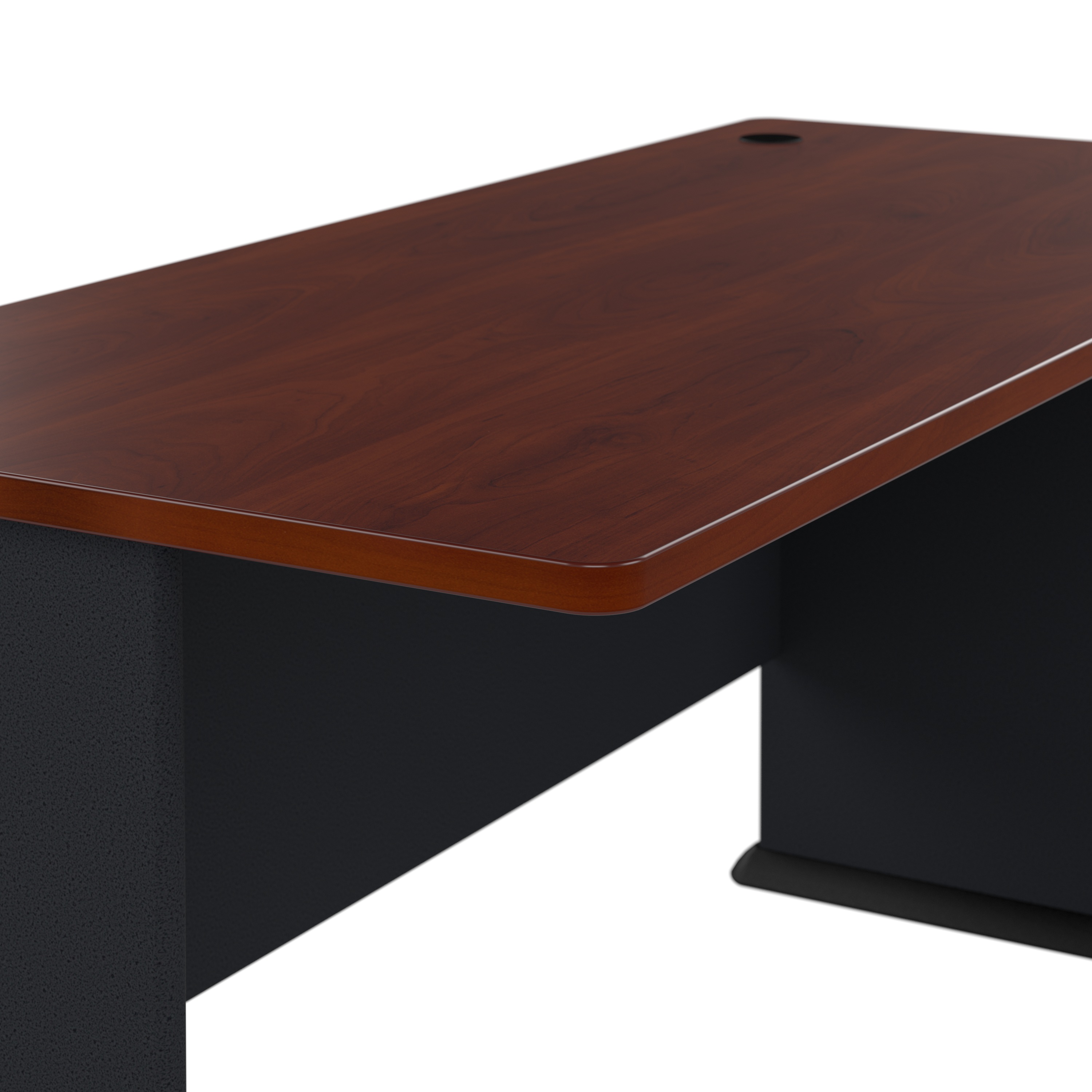 Shop Bush Business Furniture Series A 60W Desk 04 WC90460A #color_hansen cherry/galaxy