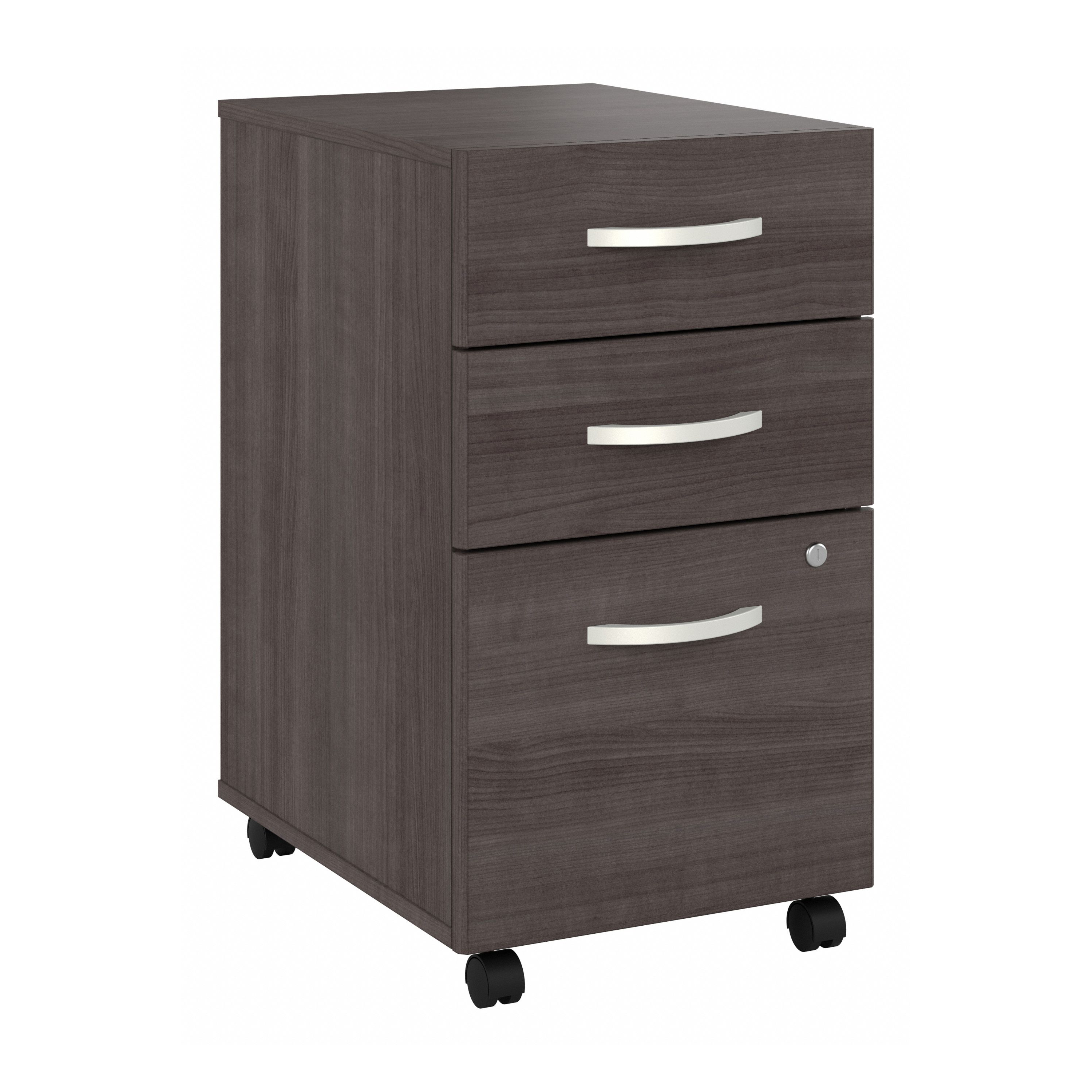 Shop Bush Business Furniture Studio A 3 Drawer Mobile File Cabinet - Assembled 02 SDF216SGSU-Z #color_storm gray