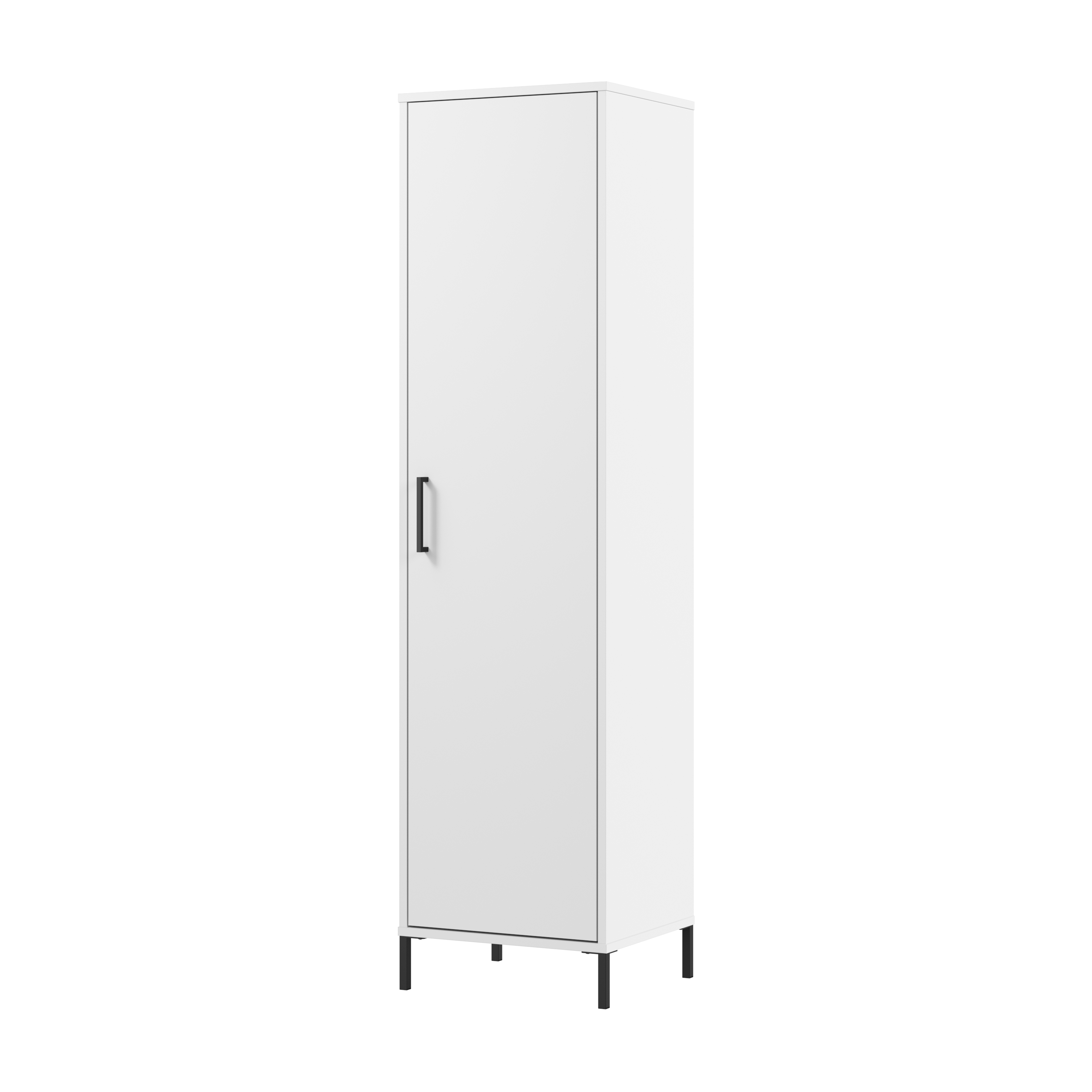 Shop Bush Furniture Soho Narrow Bathroom Storage Cabinet 02 SHS117WH-Z2 #color_white