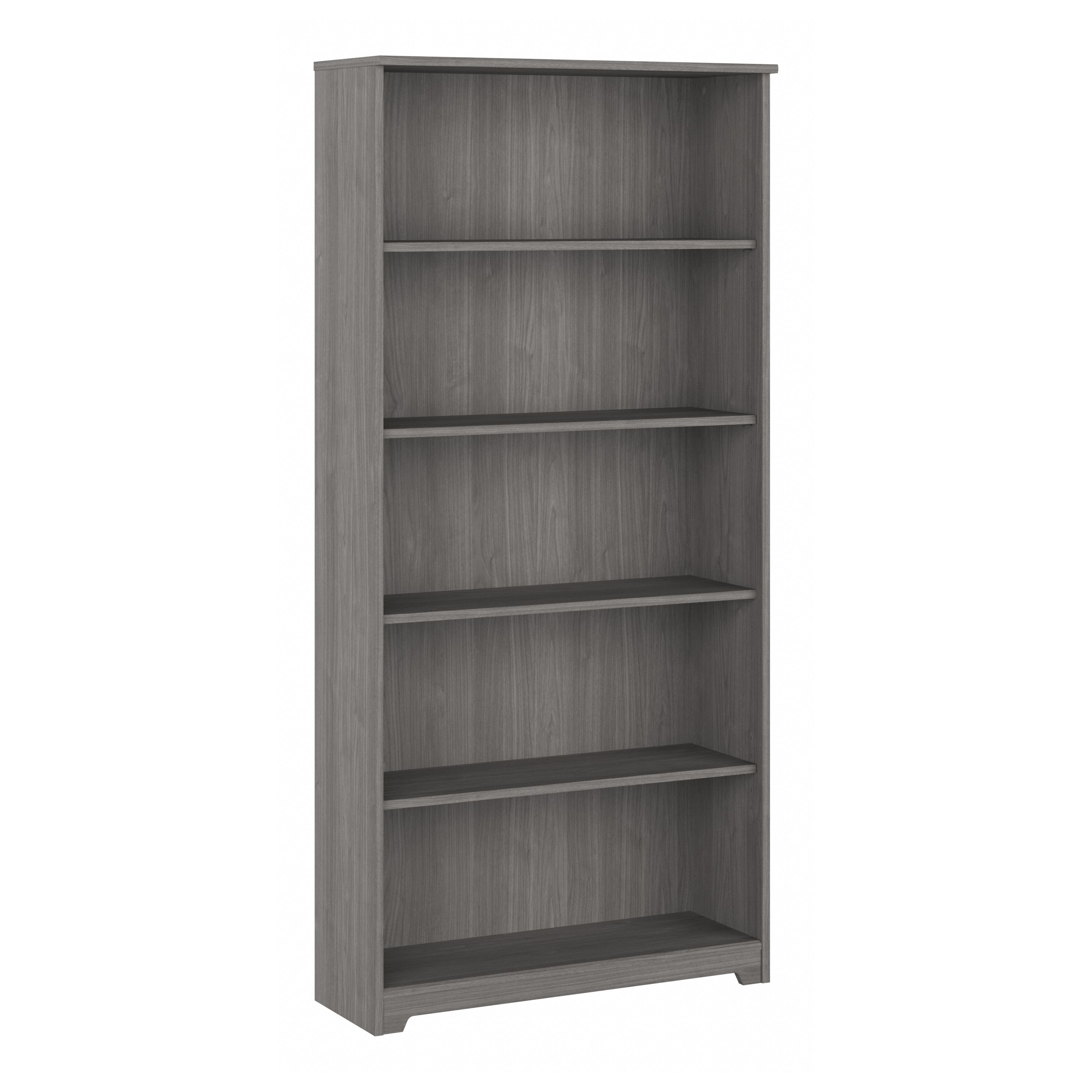 Shop Bush Furniture Cabot Tall 5 Shelf Bookcase 02 WC31366 #color_modern gray