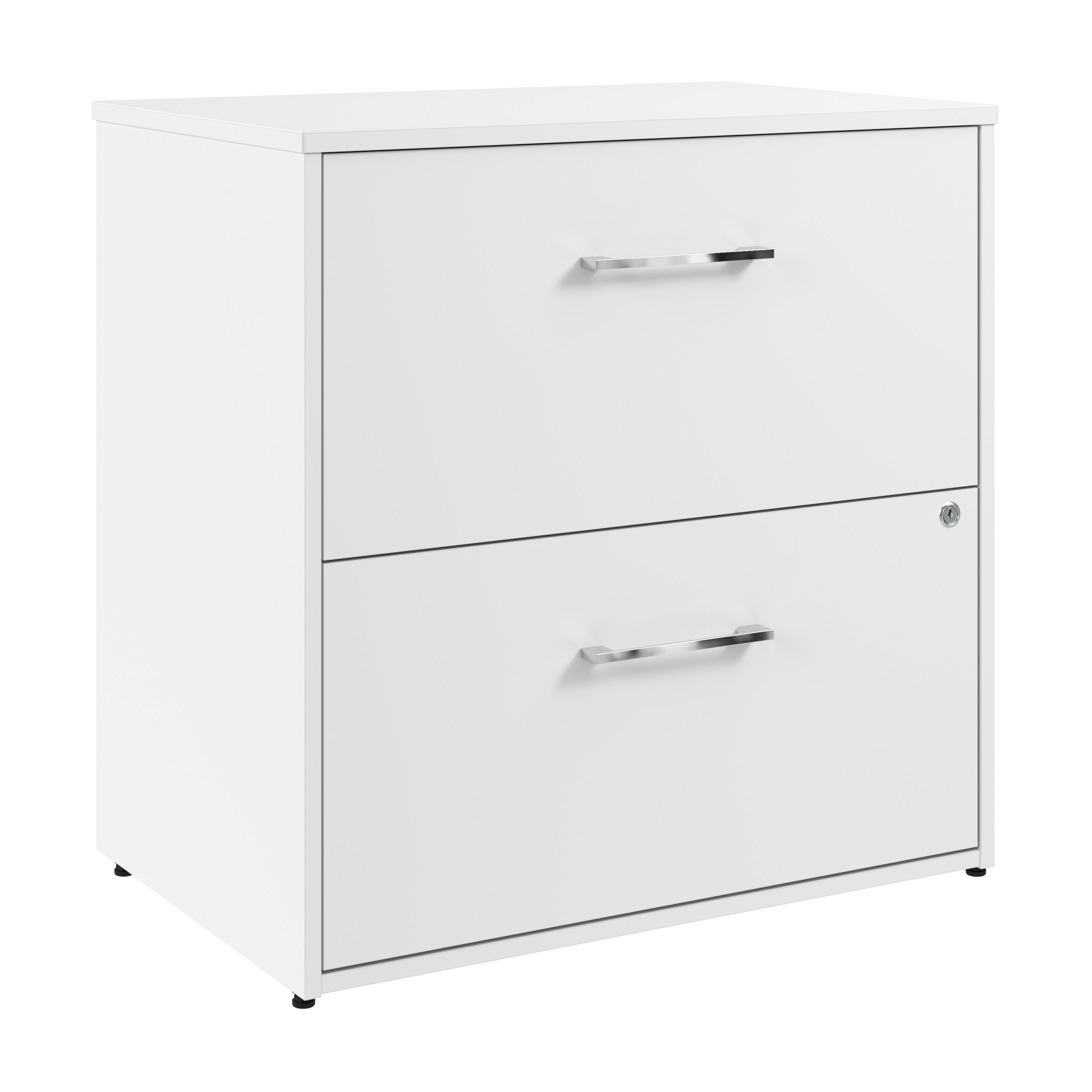 Shop Bush Business Furniture Hustle 2 Drawer Lateral File Cabinet 02 HUF130WH #color_white