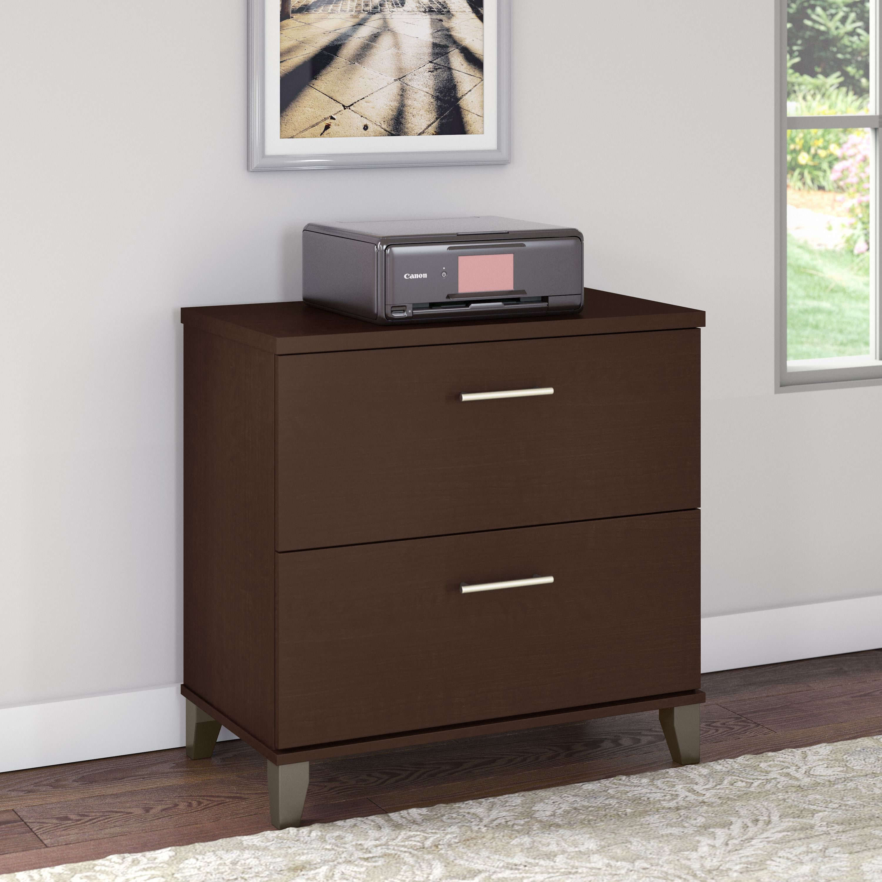 Shop Bush Furniture Somerset 2 Drawer Lateral File Cabinet 01 WC81880 #color_mocha cherry