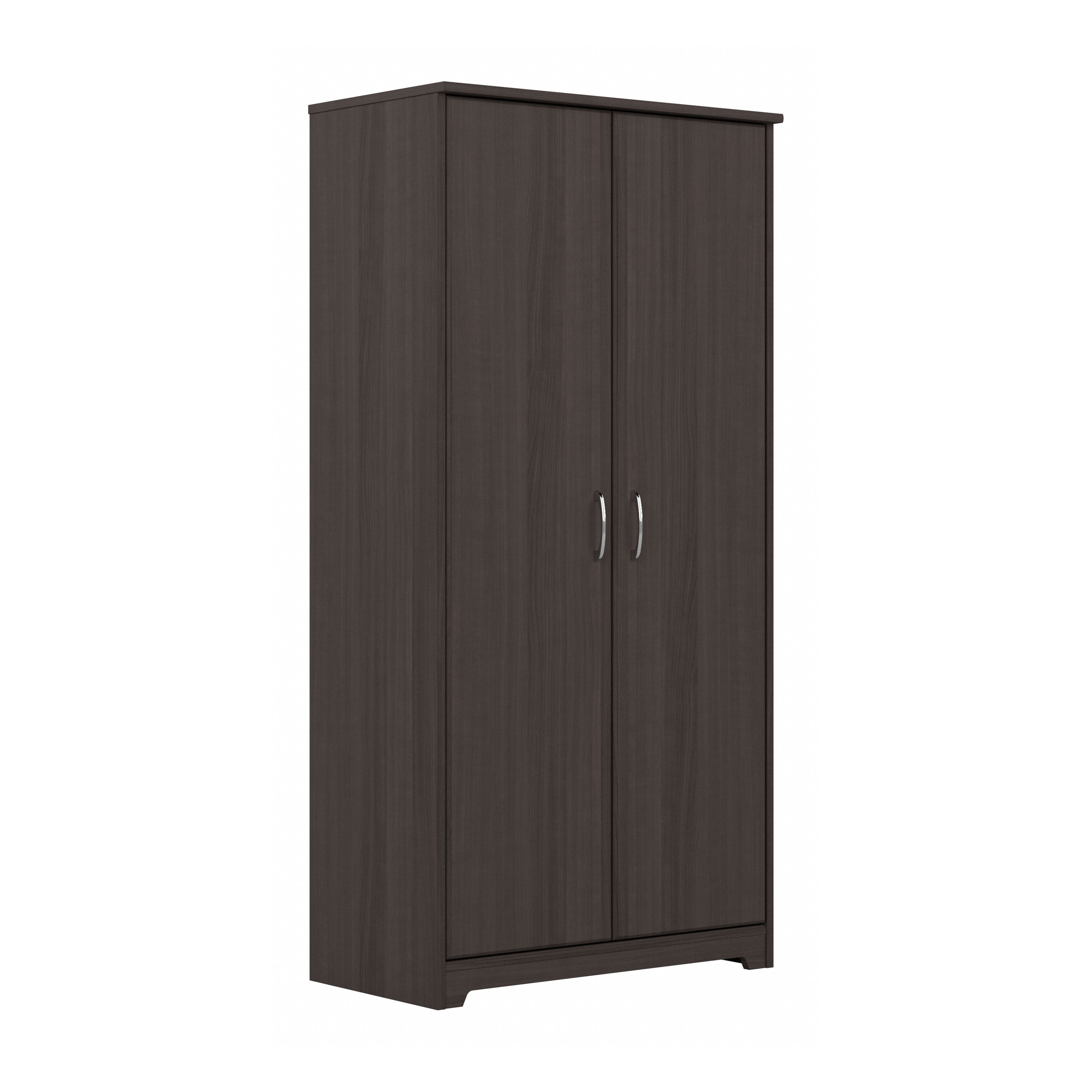 Shop Bush Furniture Cabot Tall Bathroom Storage Cabinet with Doors 02 WC31799-Z1 #color_heather gray