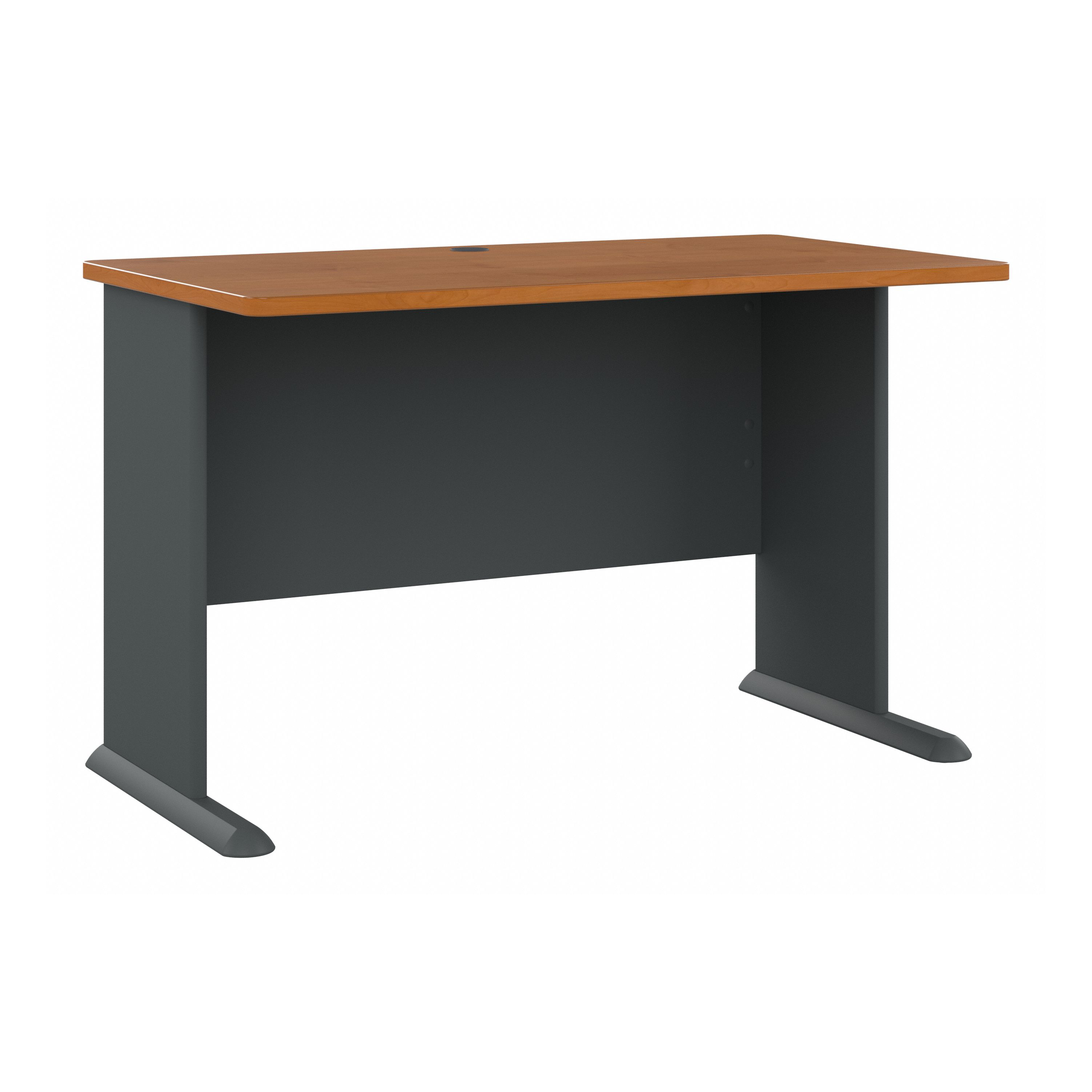 Shop Bush Business Furniture Series A 48W Desk 02 WC57448 #color_natural cherry/slate