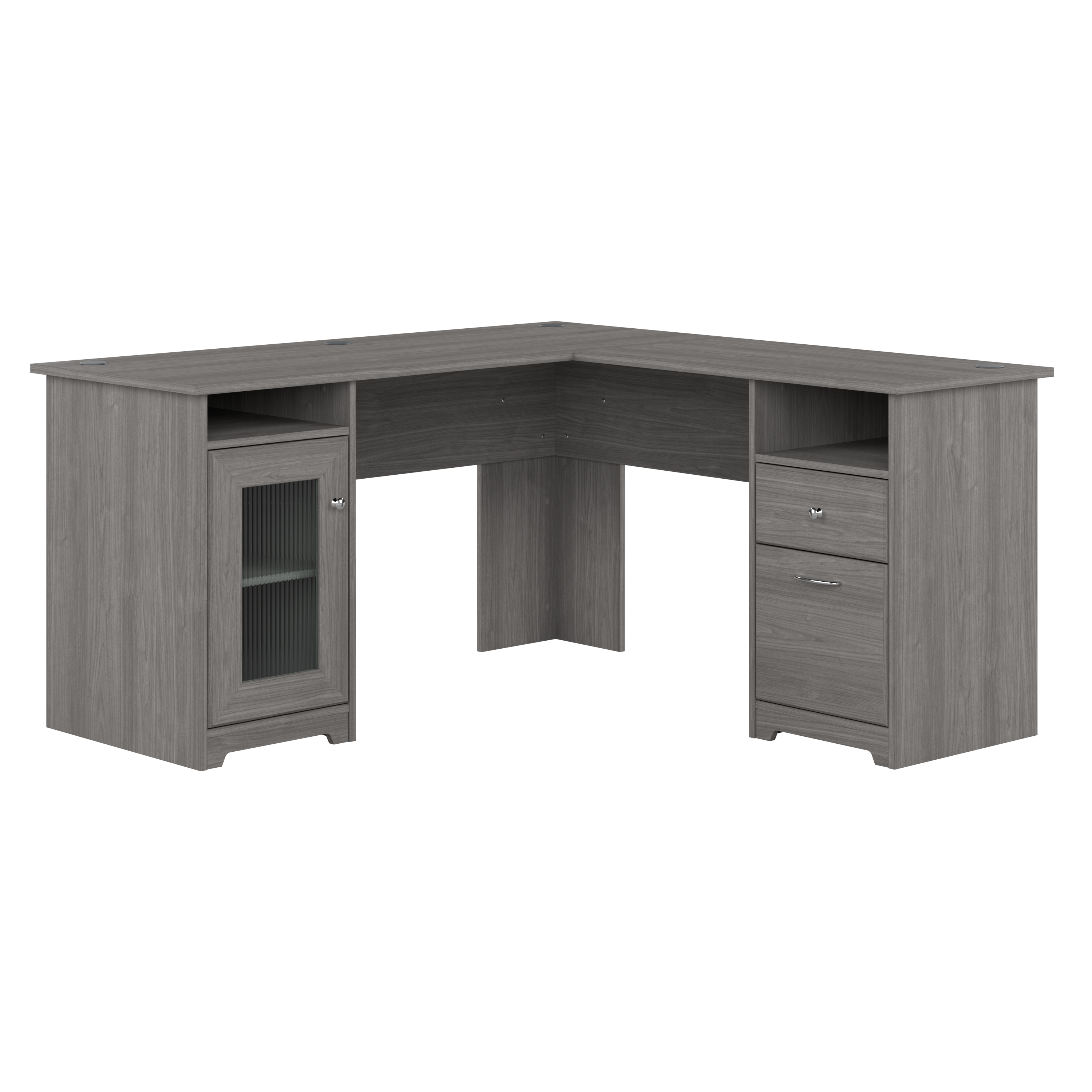 Shop Bush Furniture Cabot 60W L Shaped Computer Desk with Storage 02 WC31330K #color_modern gray