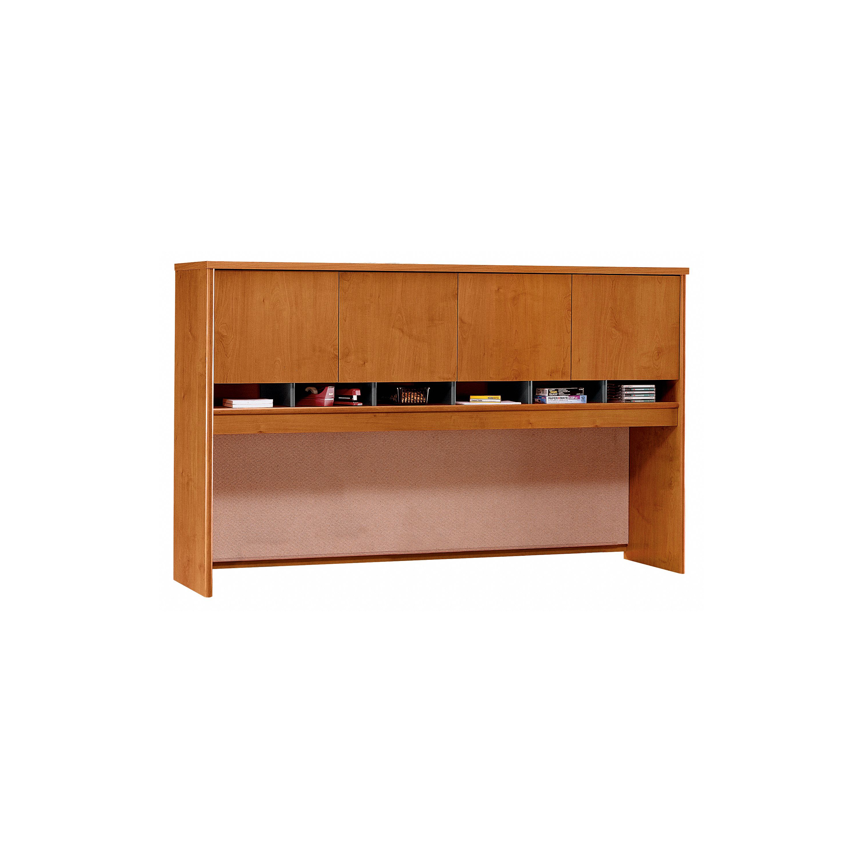 Shop Bush Business Furniture Series C 72W 4 Door Hutch 02 WC72477K #color_natural cherry