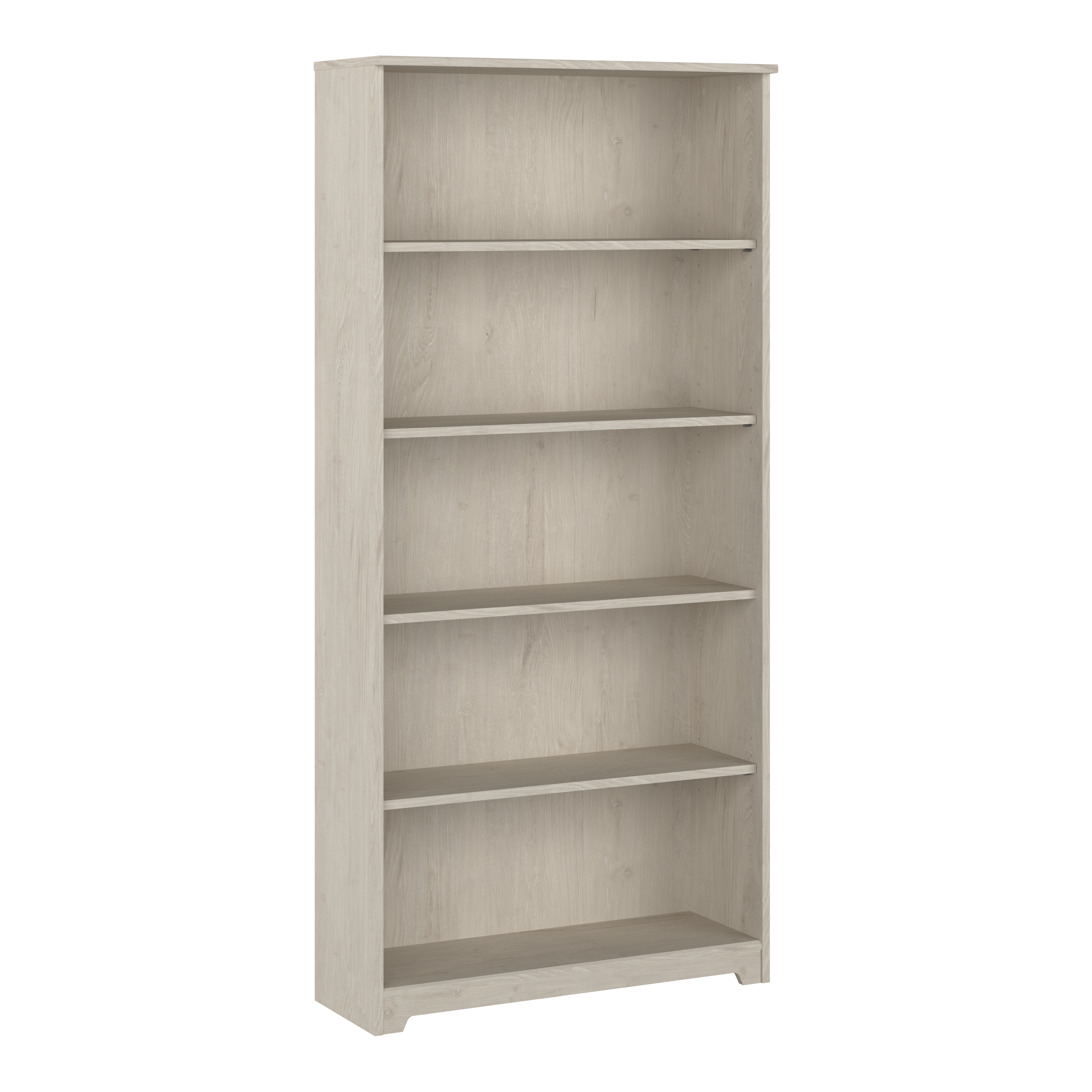 Shop Bush Furniture Cabot Tall 5 Shelf Bookcase 02 WC31166 #color_linen white oak