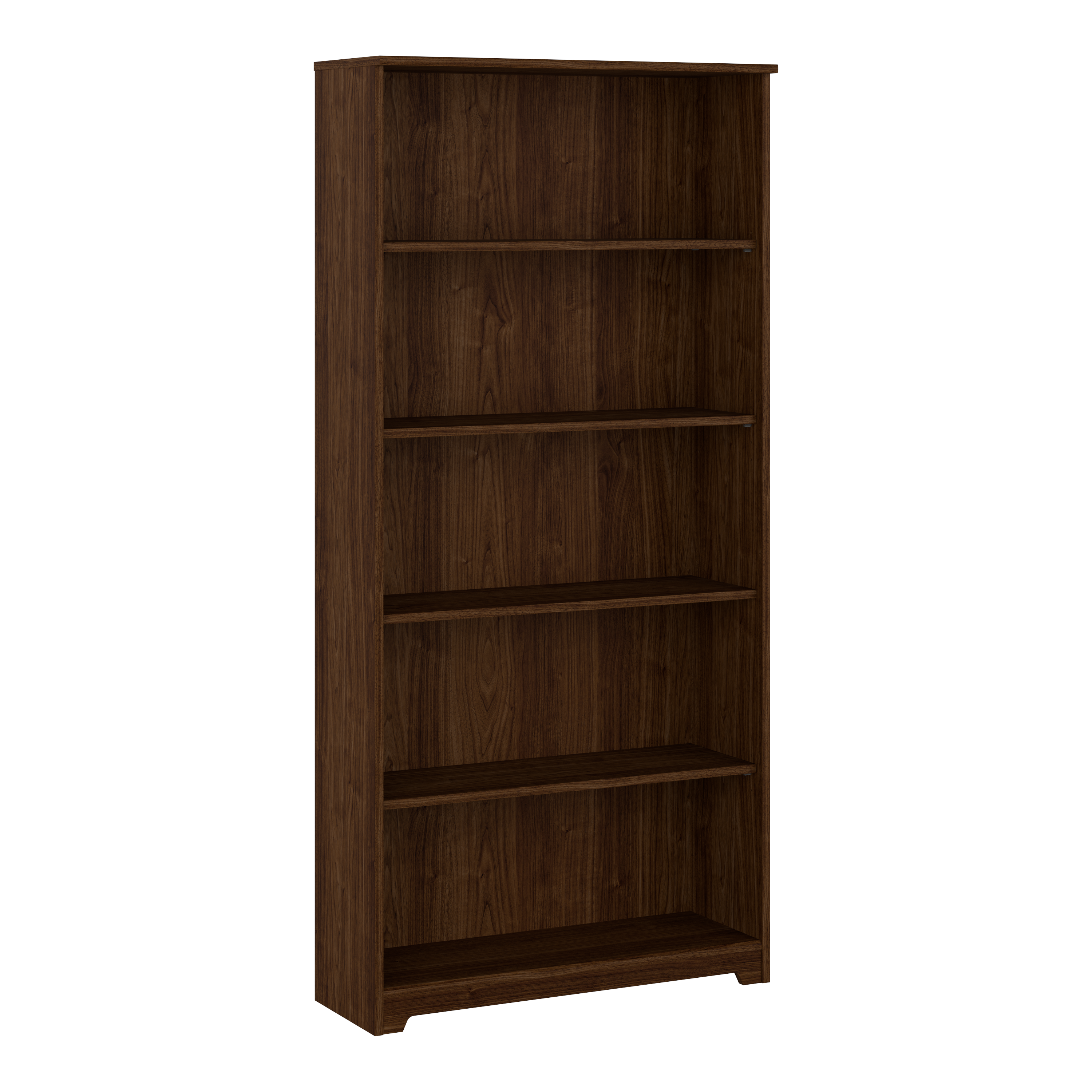 Shop Bush Furniture Cabot Tall 5 Shelf Bookcase 02 WC31066 #color_modern walnut